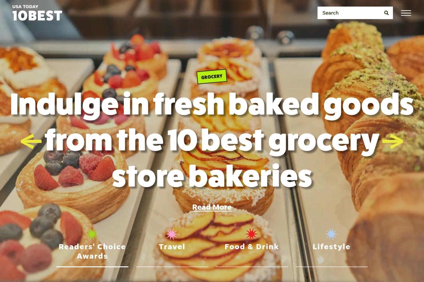 USA TODAY 10BEST website screenshot
