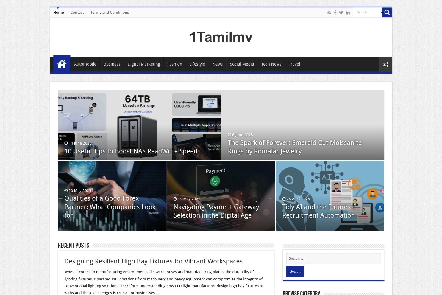 1TamilMV website screenshot