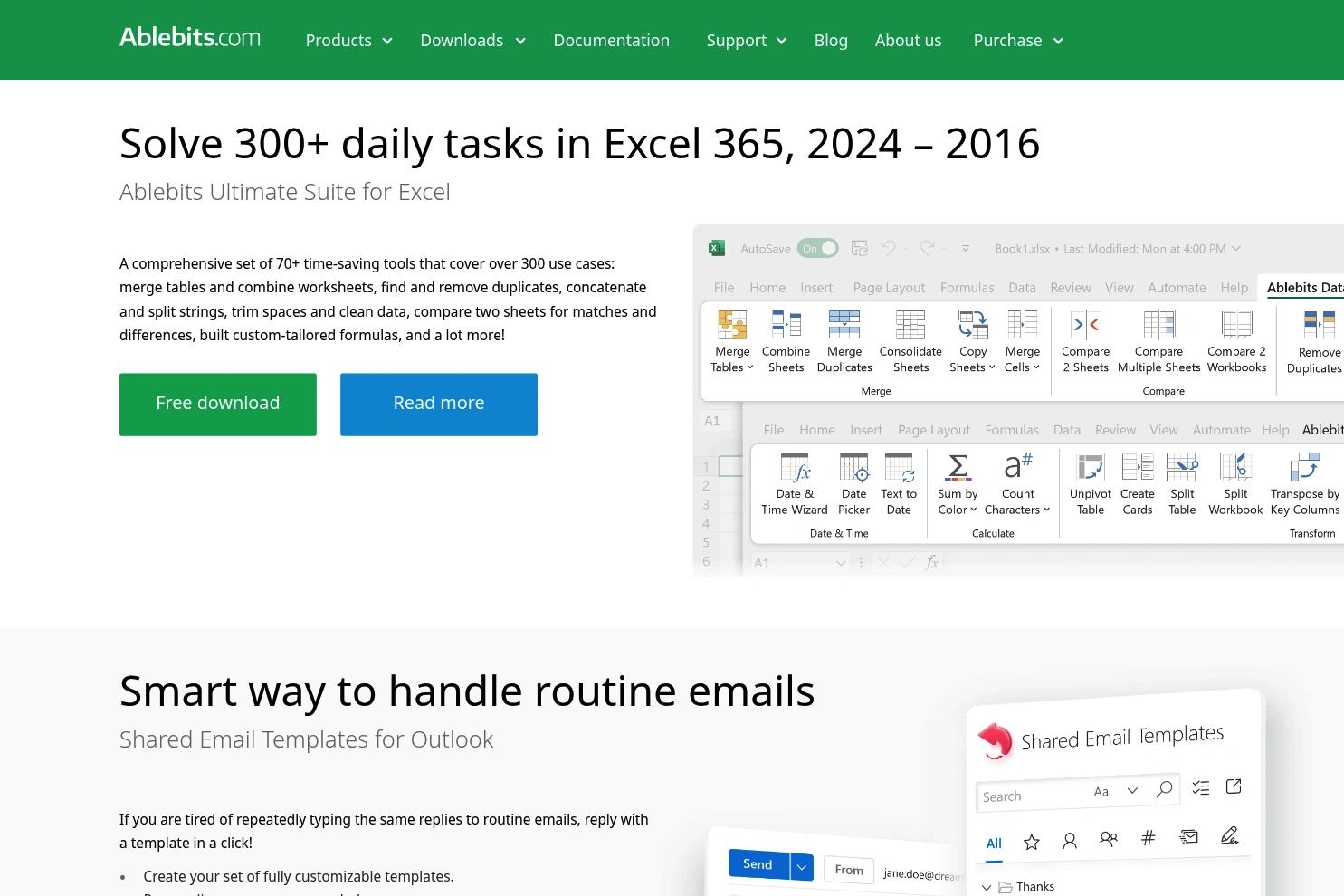 Ablebits website screenshot