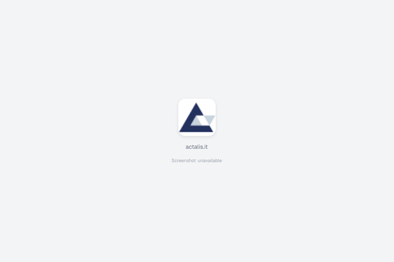 Actalis website screenshot