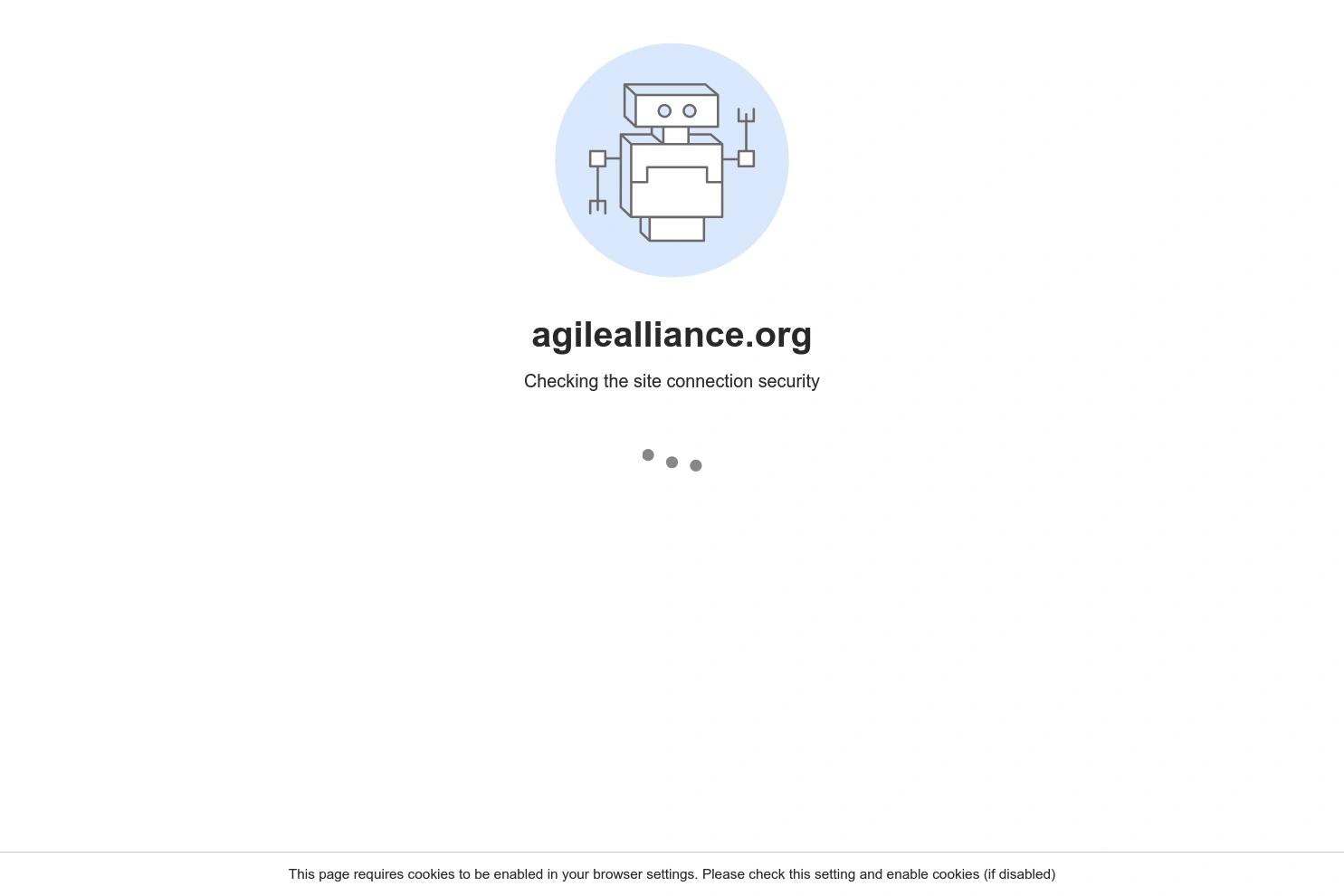Agile Alliance website screenshot