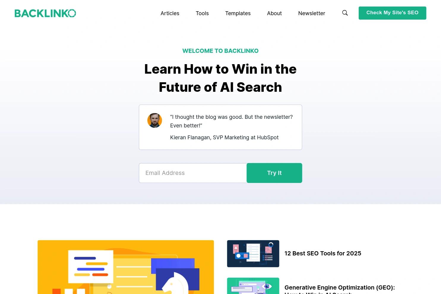 Backlinko website screenshot