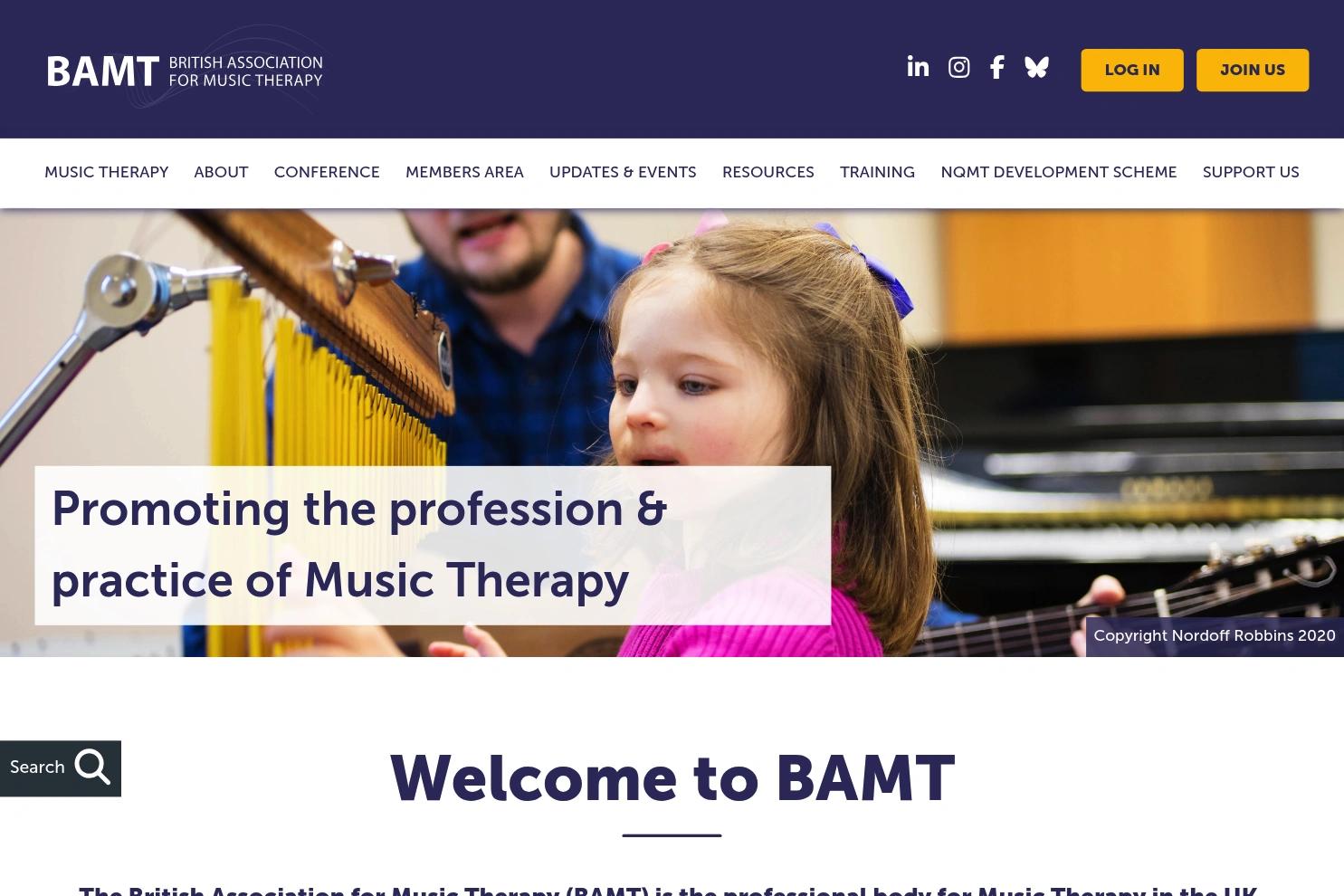 BAMT website screenshot