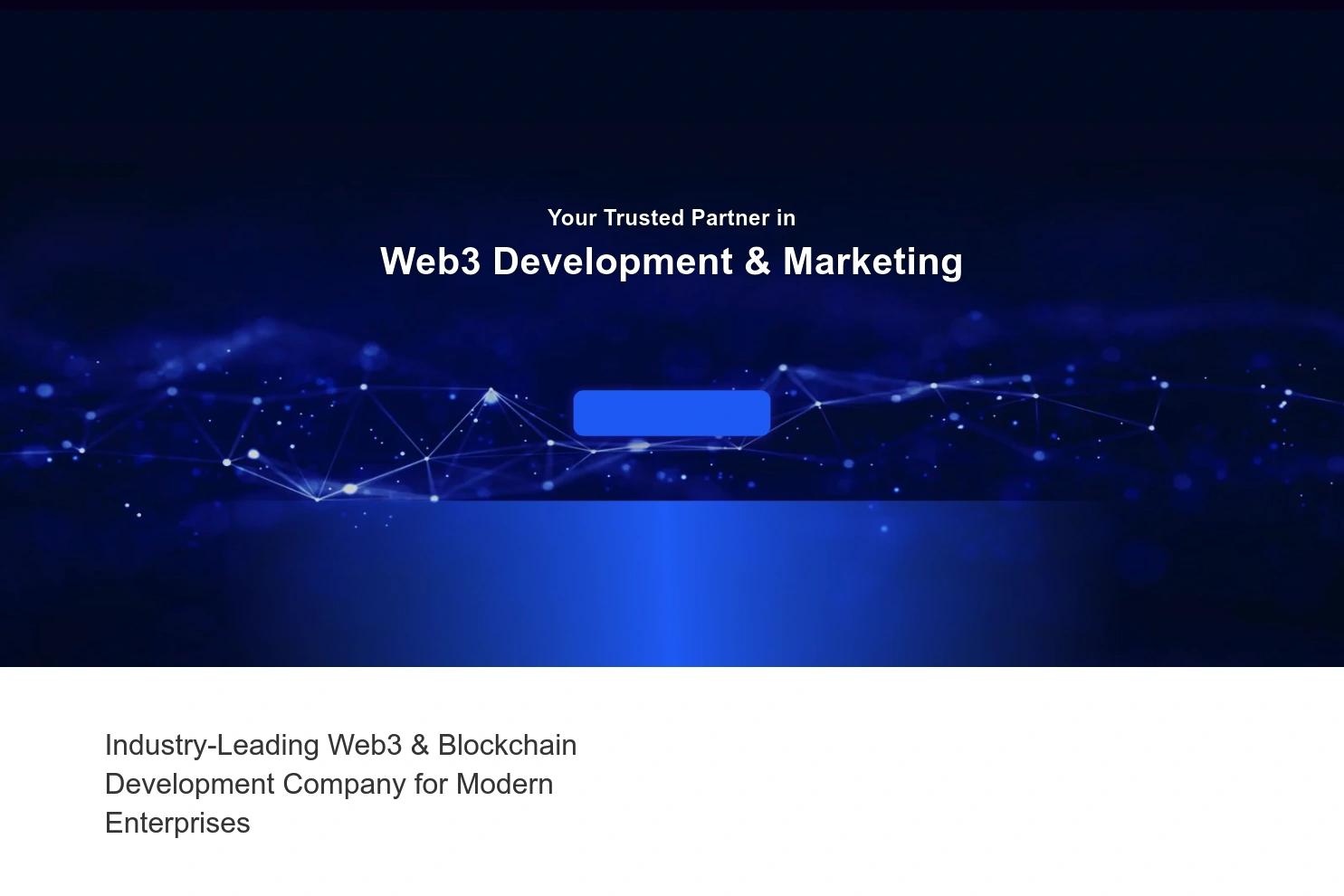 Blockchain App Factory website screenshot