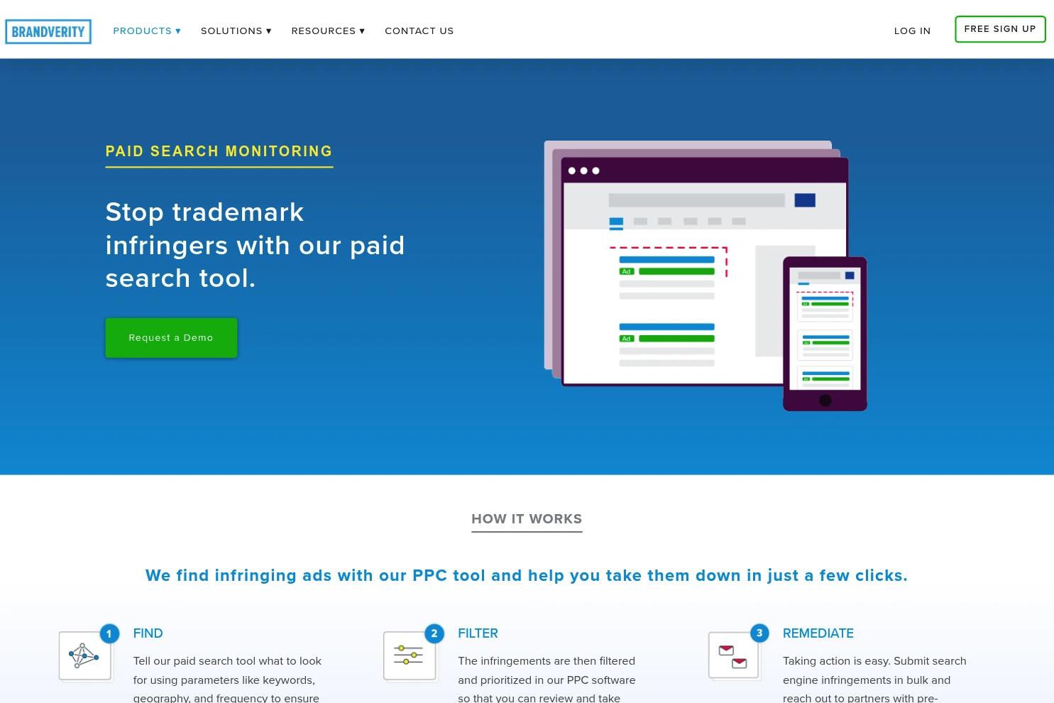 BrandVerity website screenshot