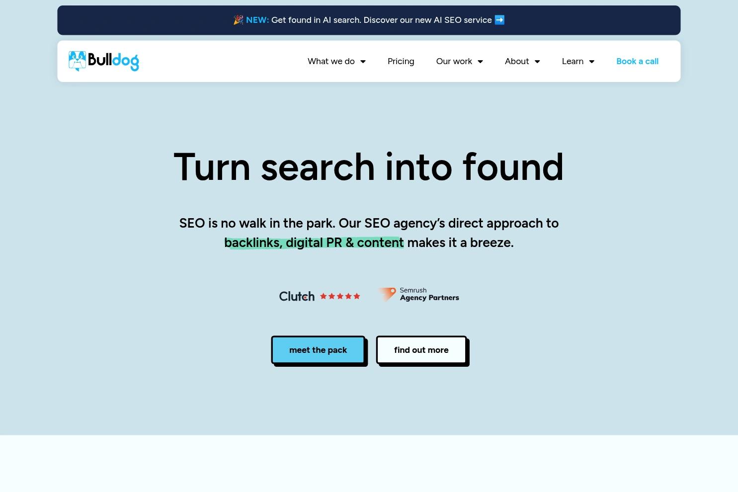 Bulldog SEO Agency website screenshot