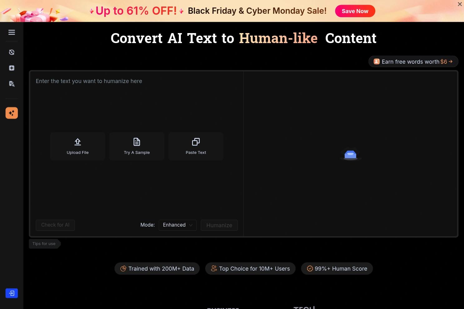 BypassGPT website screenshot