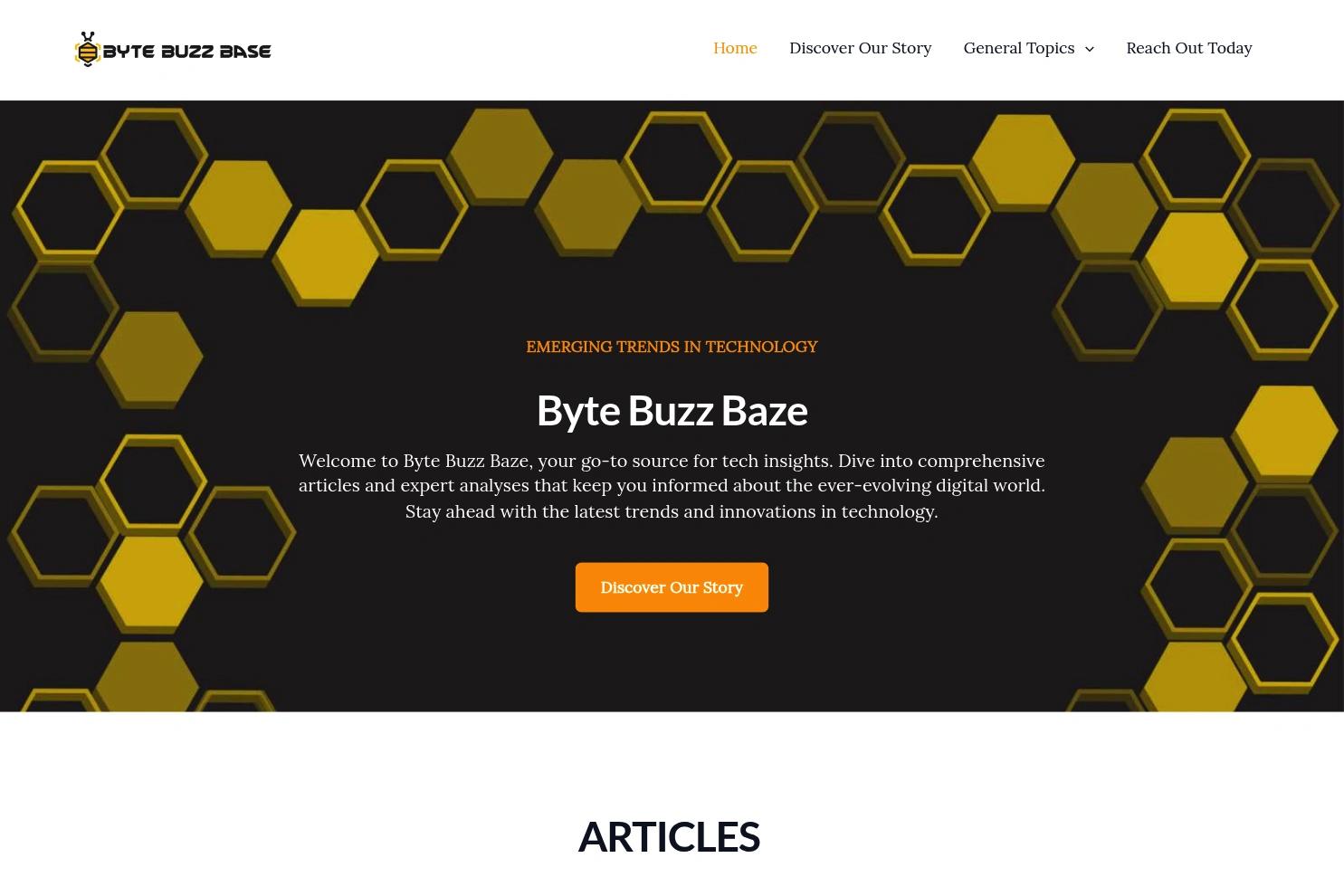 Byte Buzz Base website screenshot