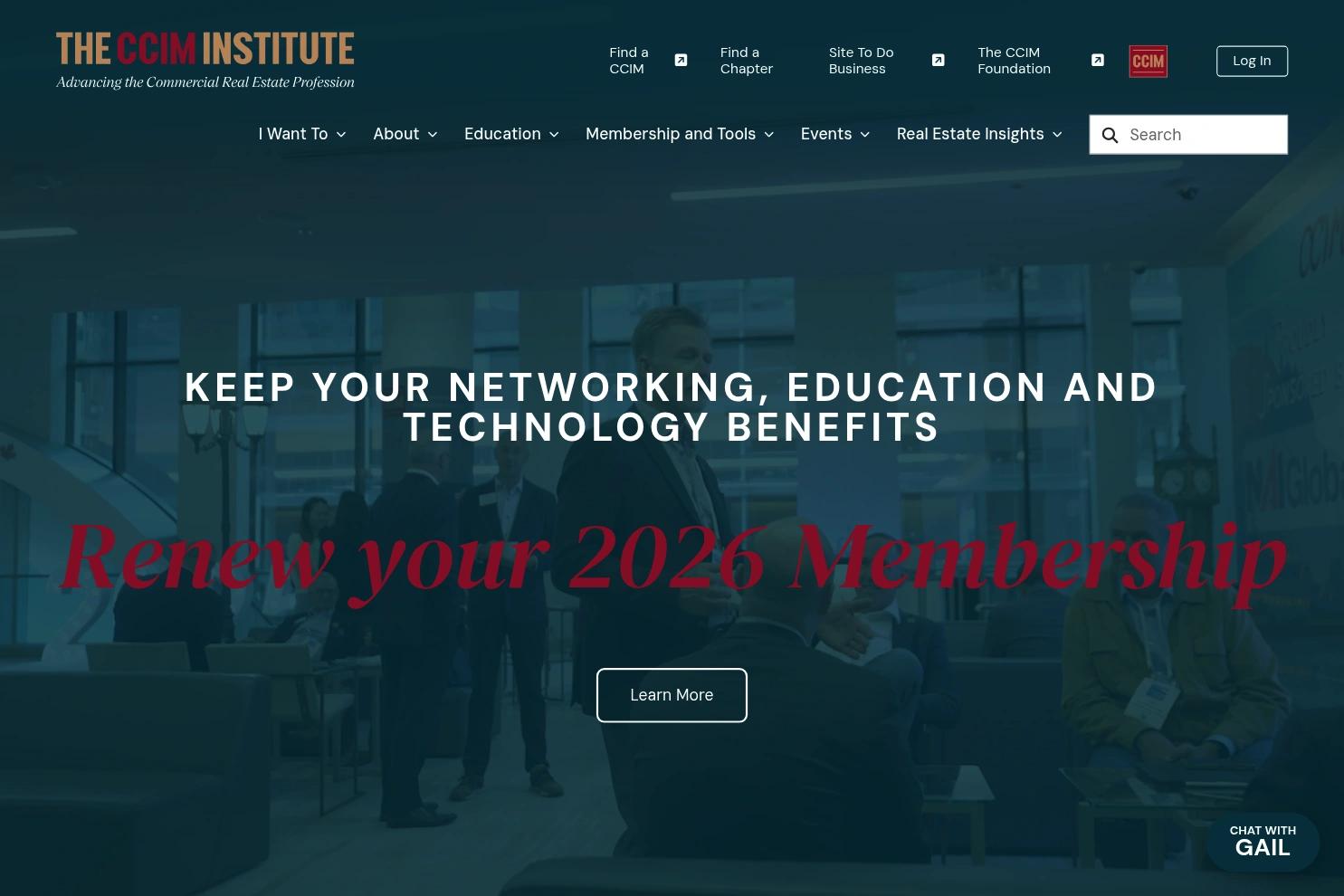 CCIM Institute website screenshot
