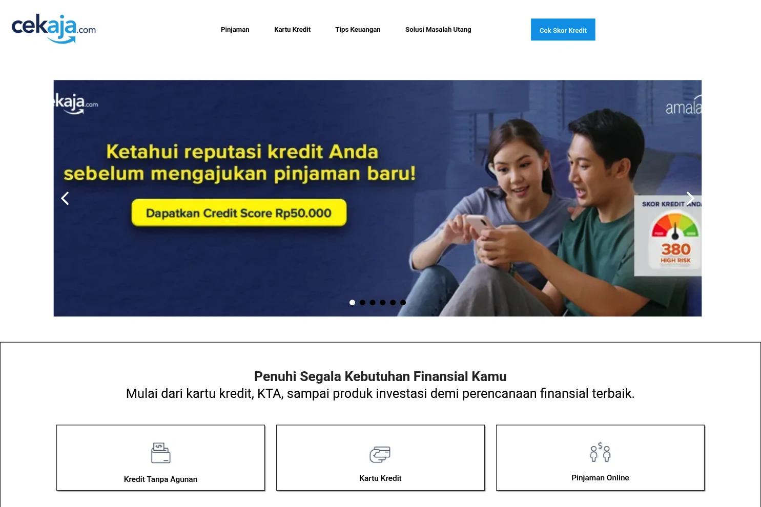 Cekaja website screenshot