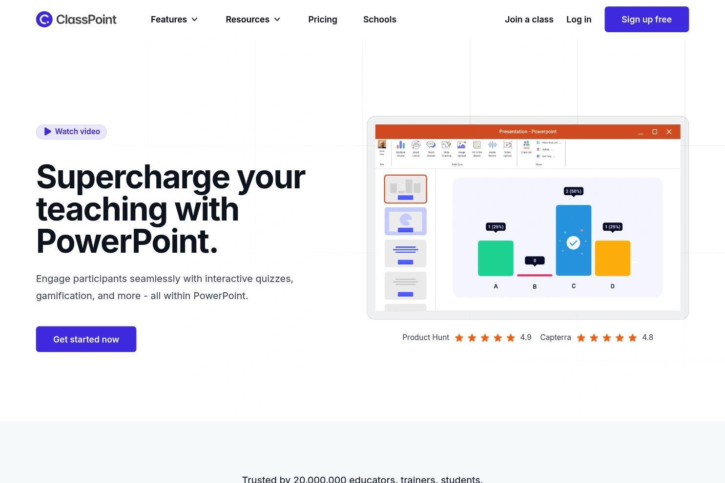ClassPoint website screenshot