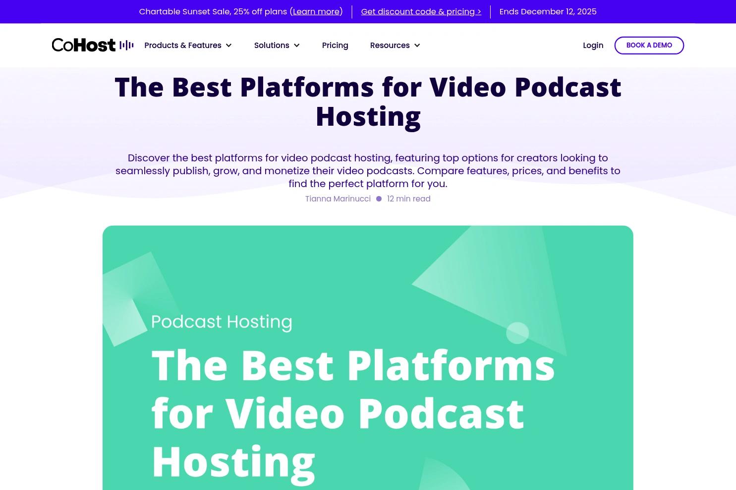 CoHost website screenshot