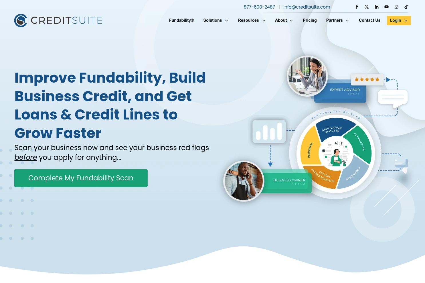 Credit Suite website screenshot