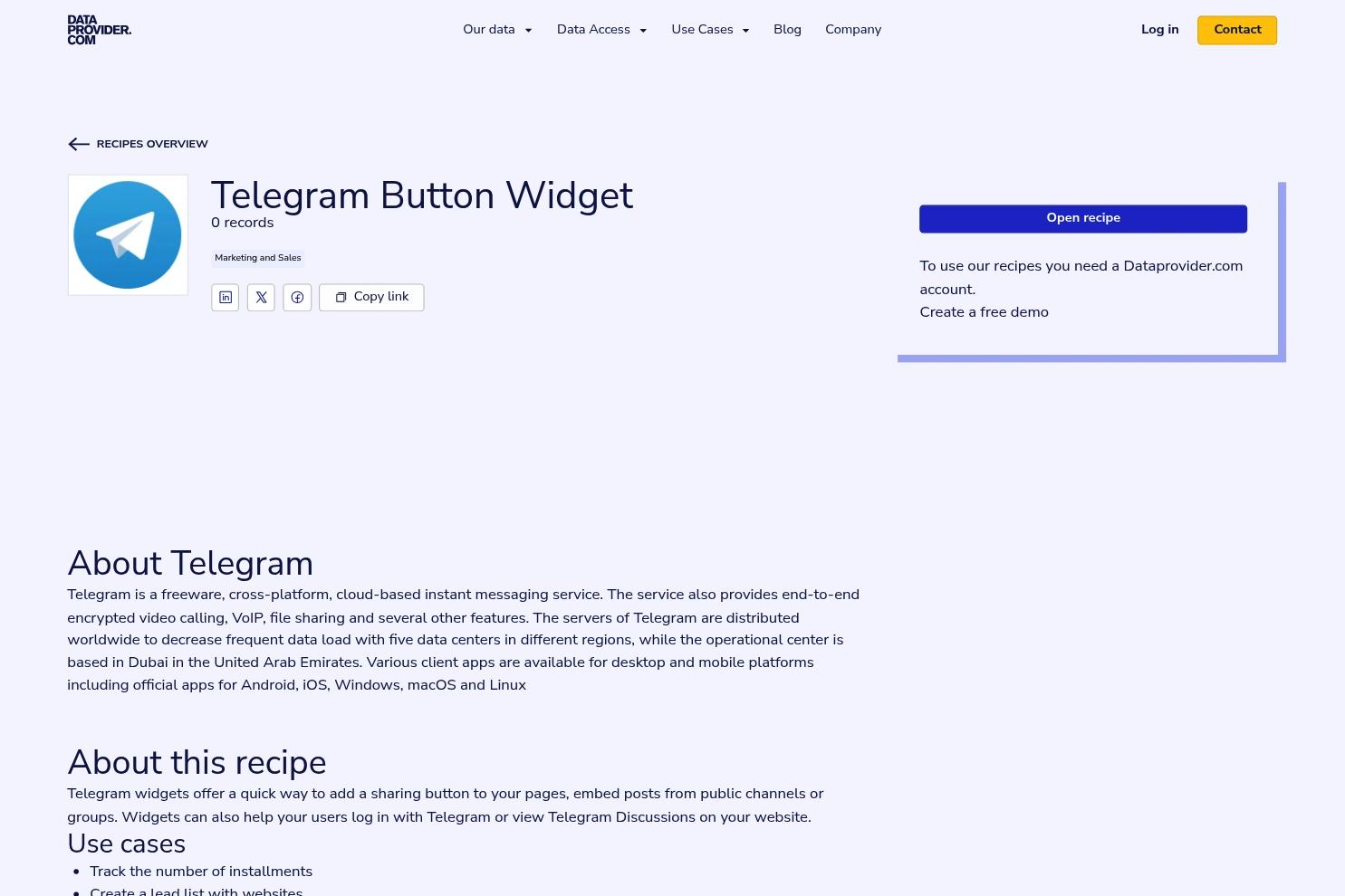 Dataprovider.com website screenshot