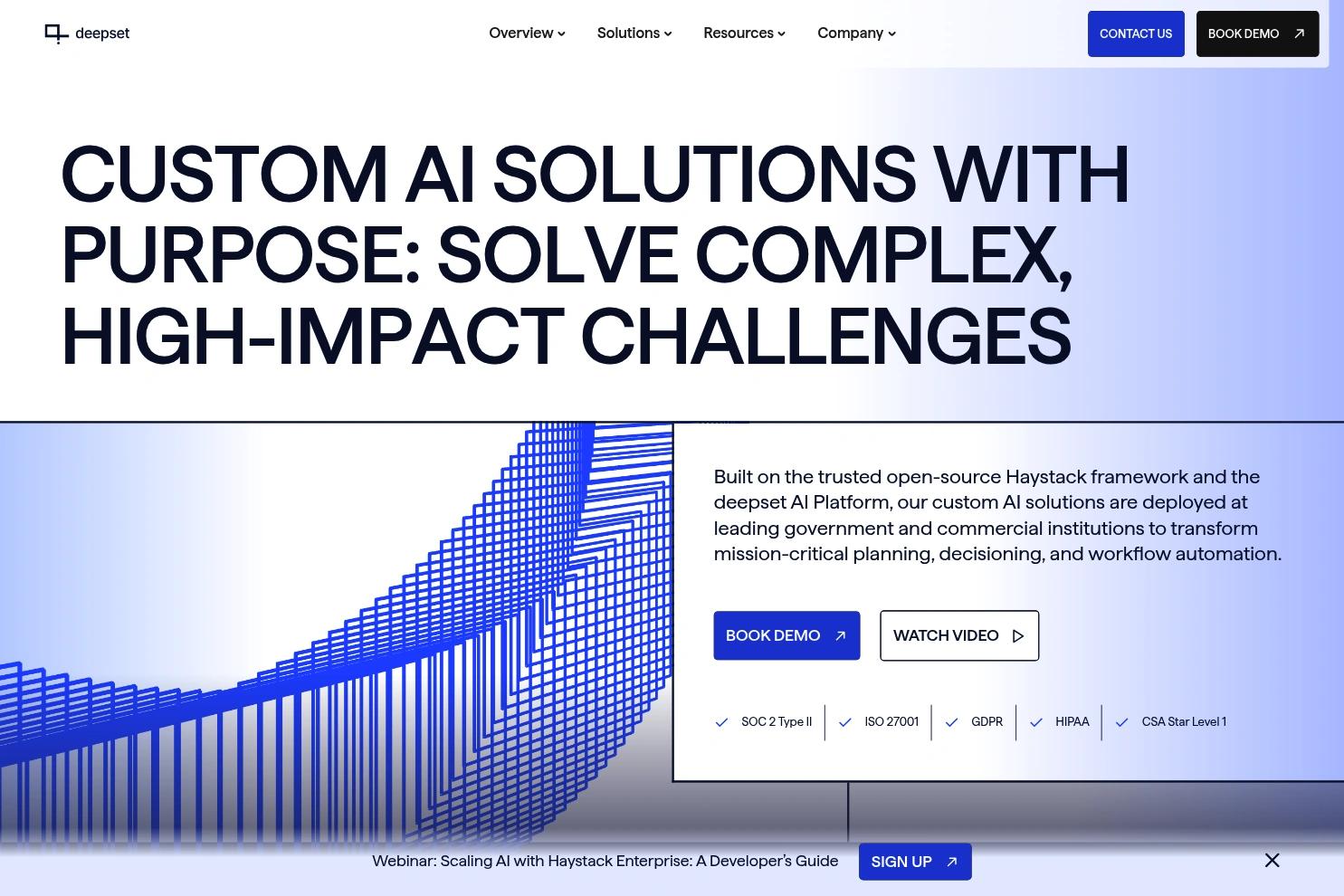 deepset website screenshot