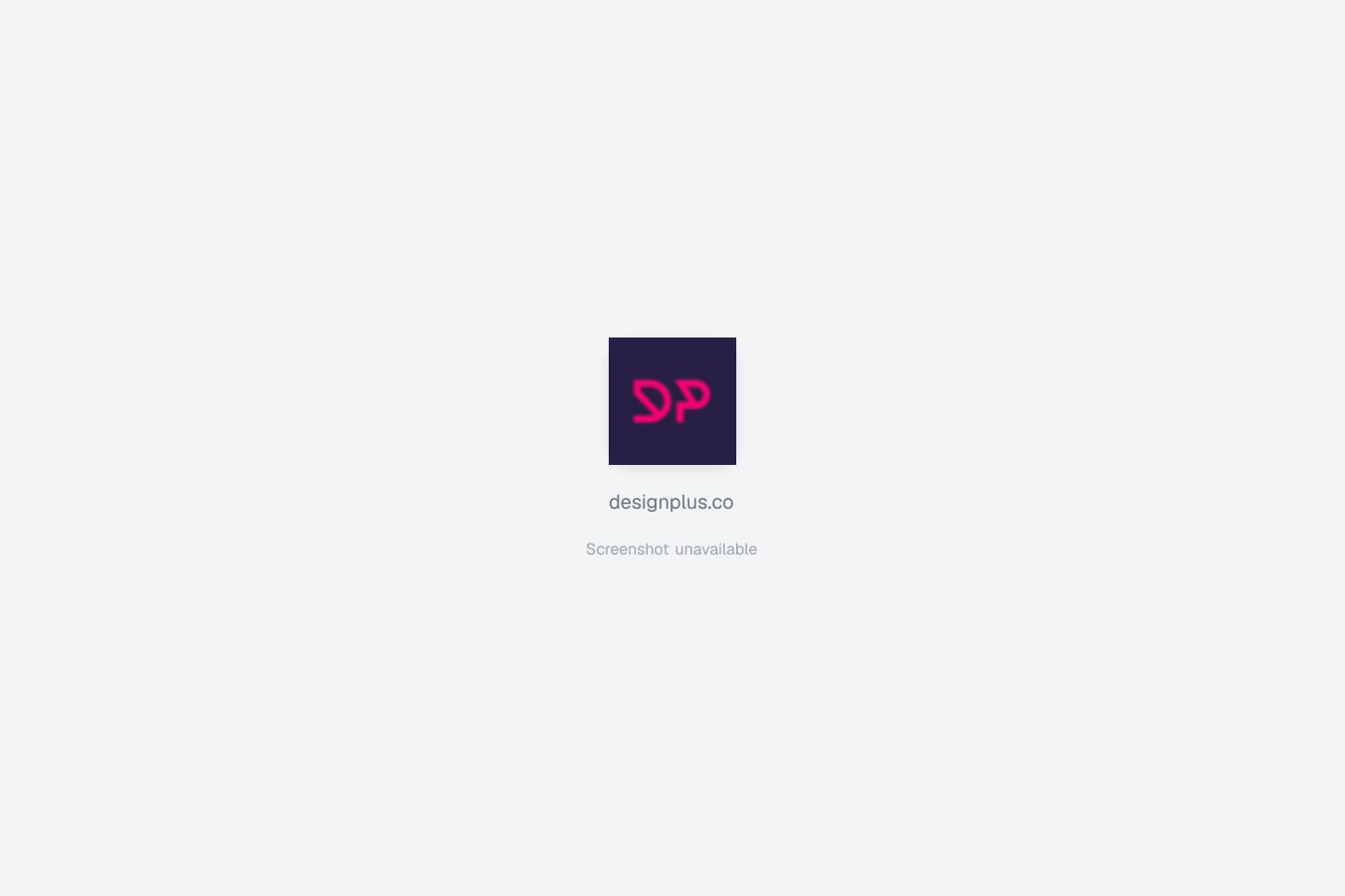 DesignPlus website screenshot