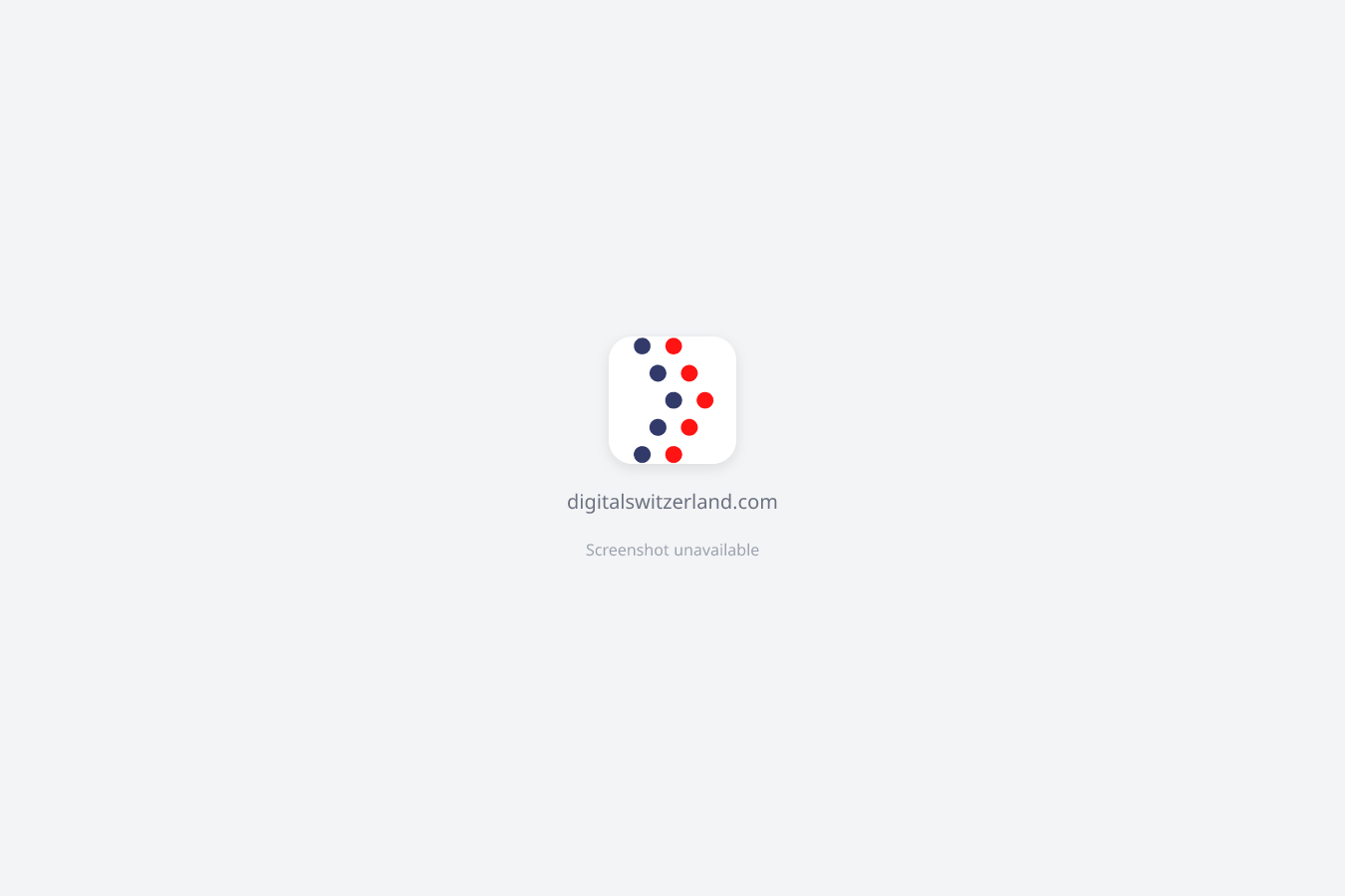 digitalswitzerland website screenshot