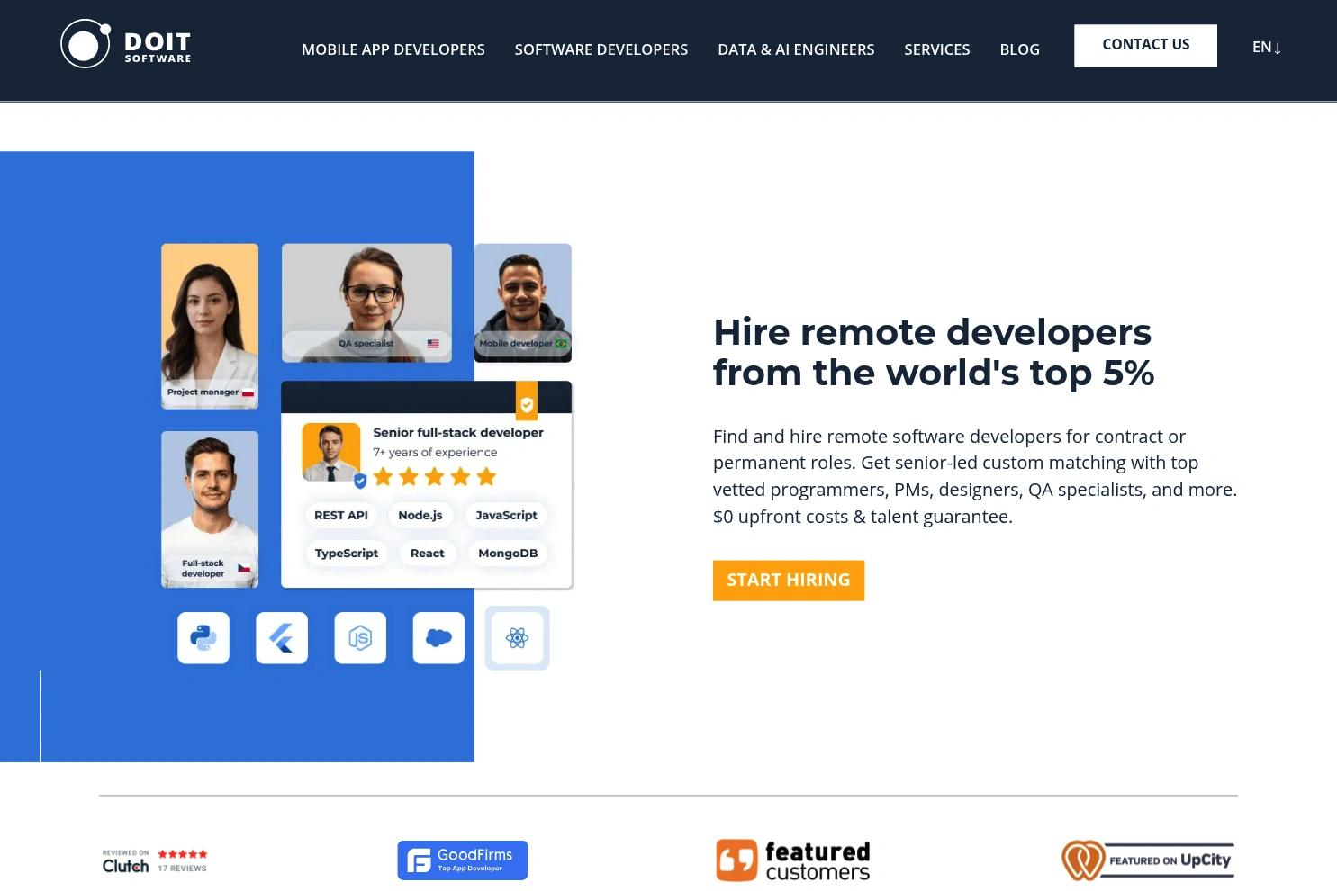 DOIT website screenshot