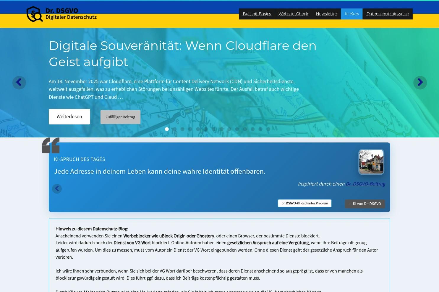 Dr. DSGVO website screenshot