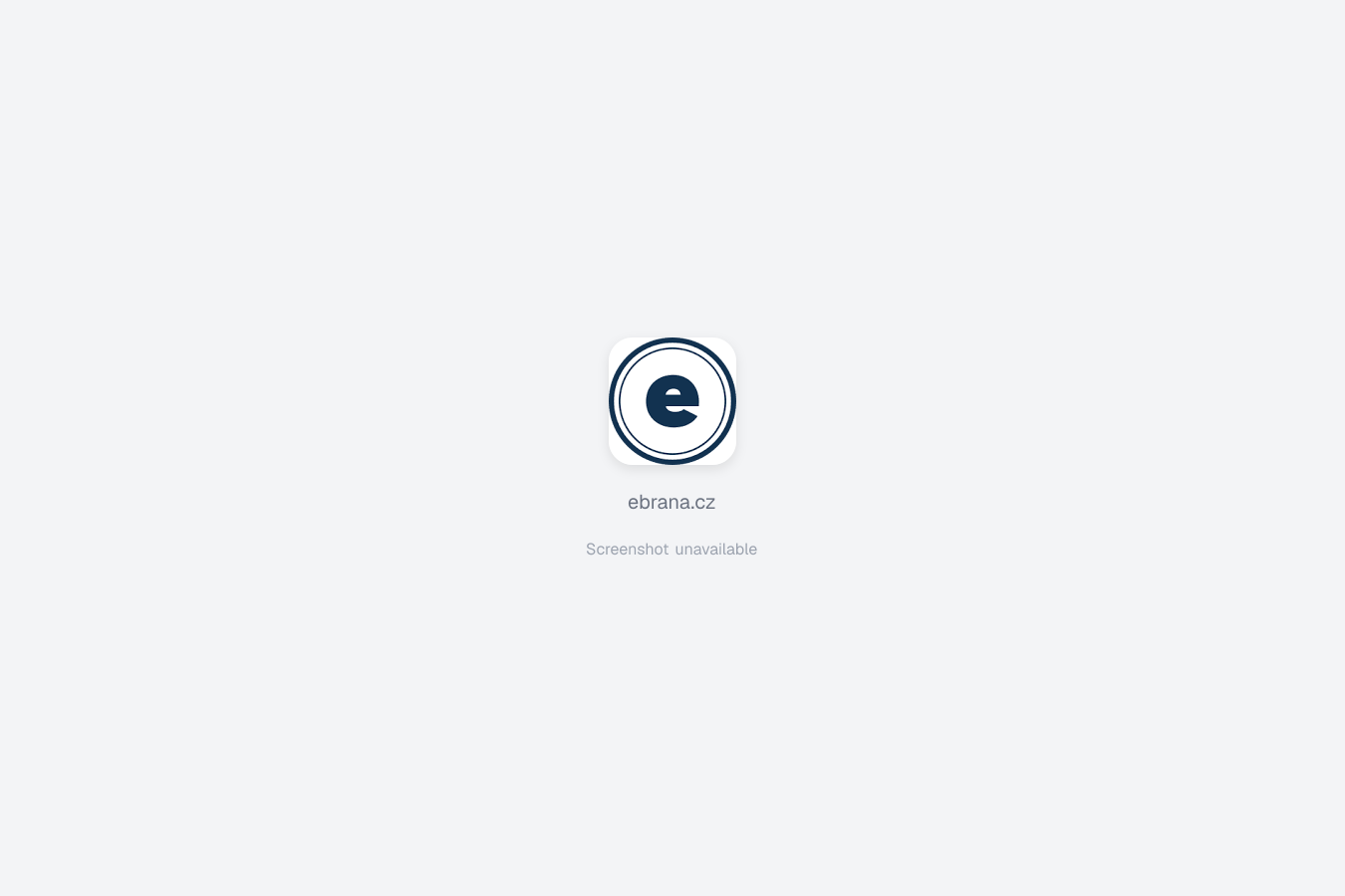 eBRÁNA website screenshot