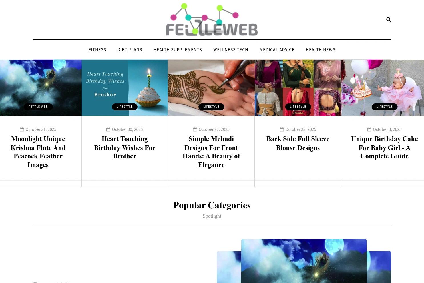 Fettle Web website screenshot