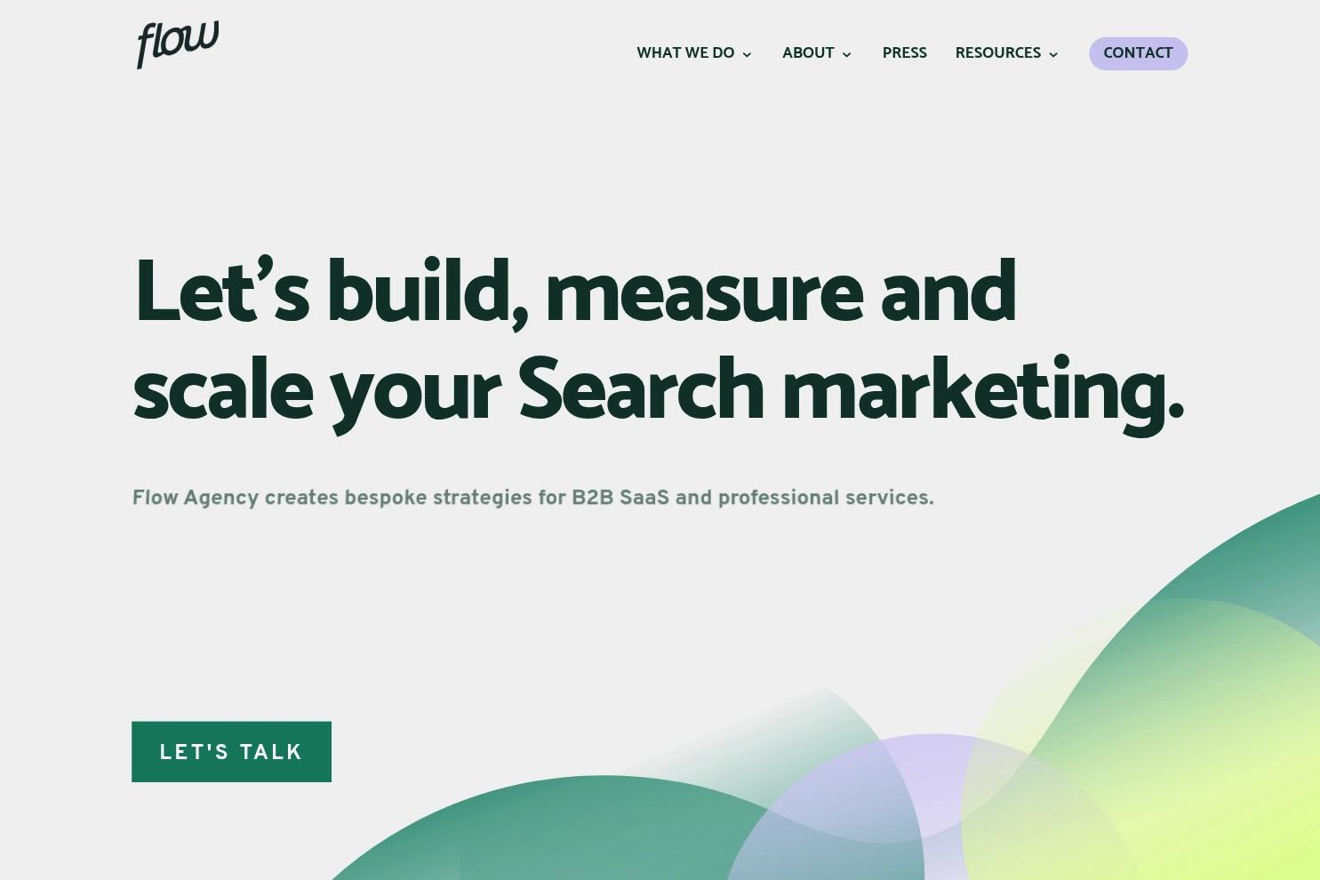 Flow Agency website screenshot