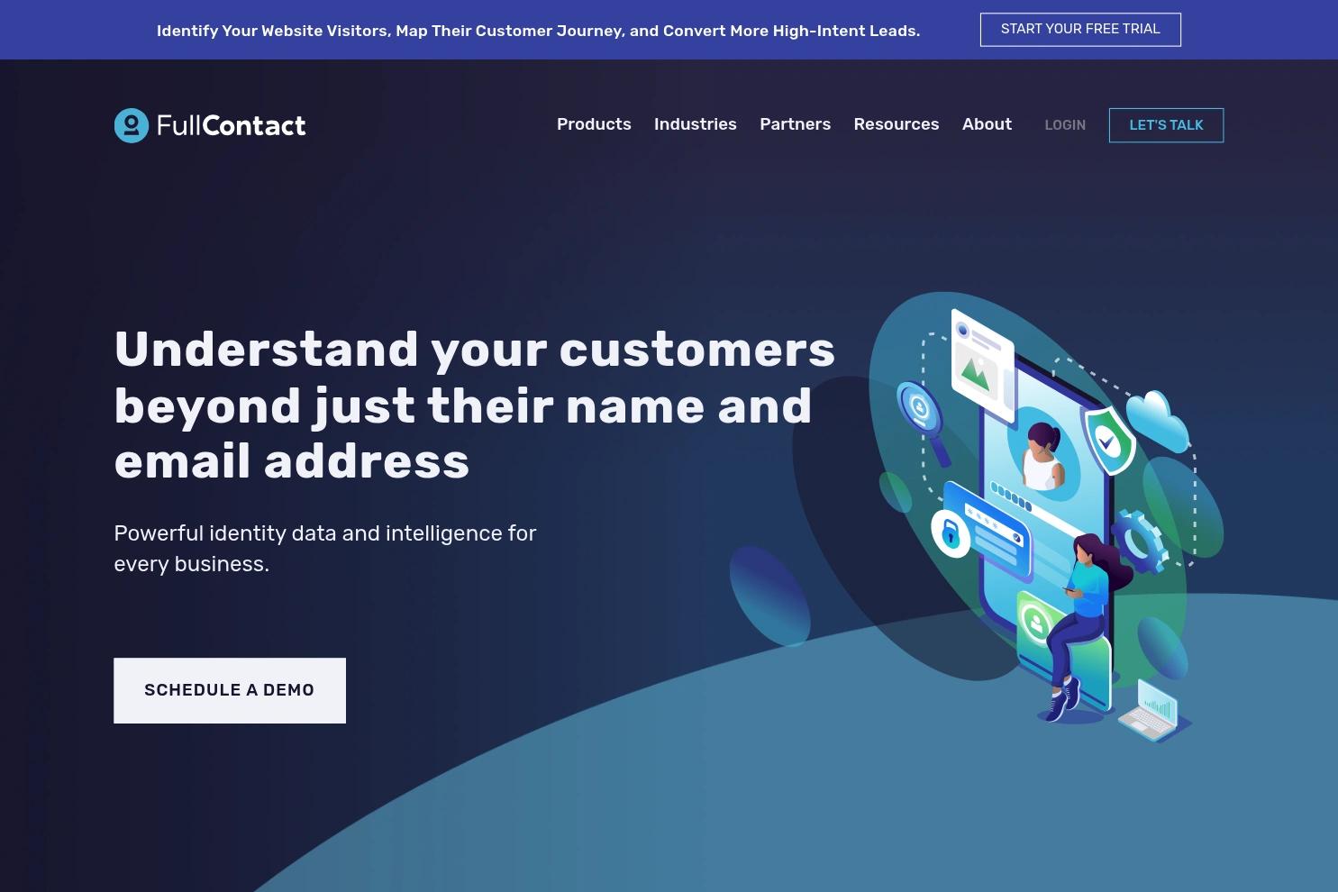 FullContact website screenshot