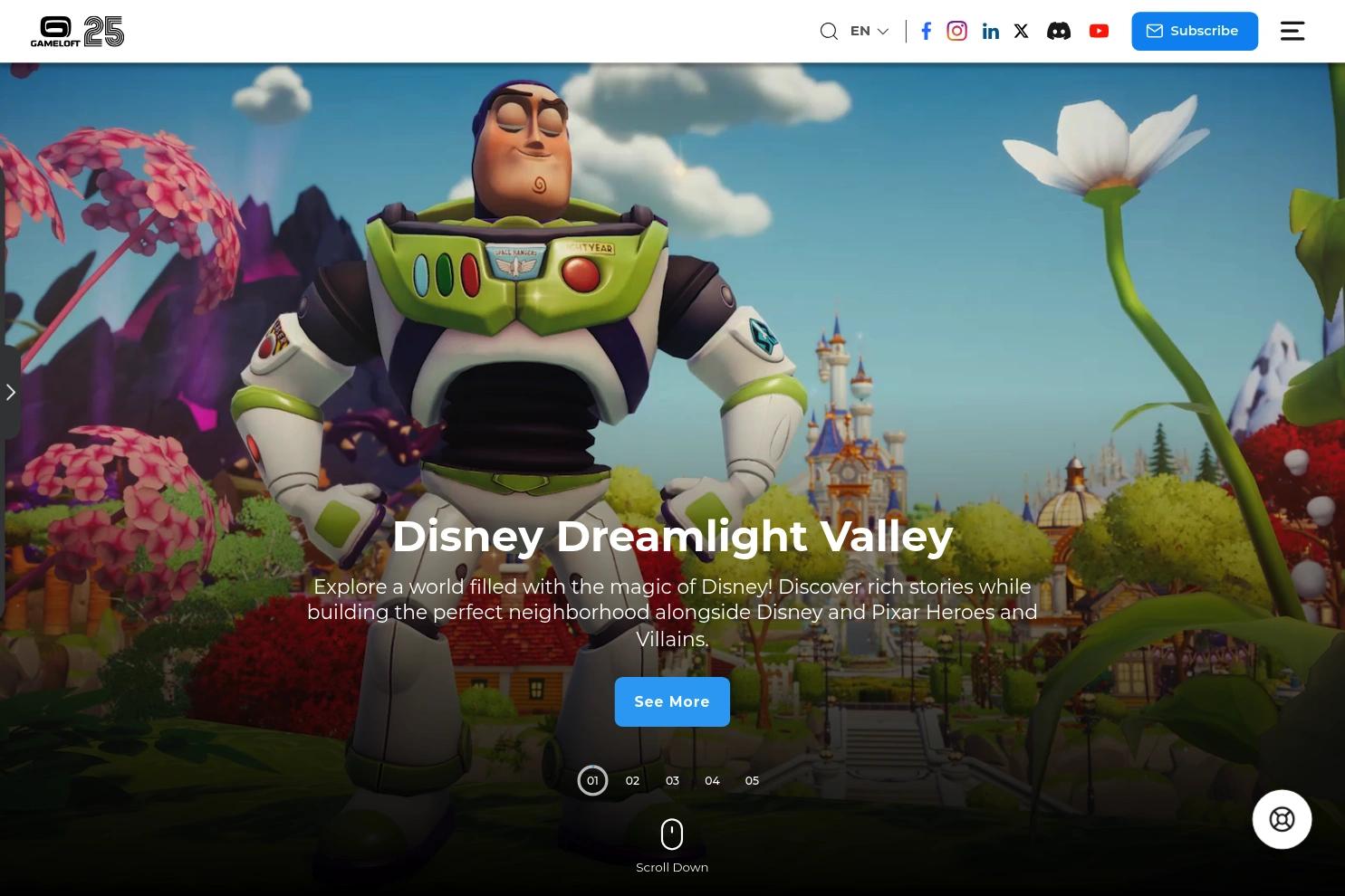 Gameloft website screenshot