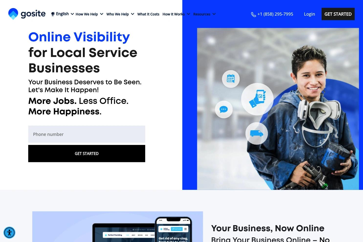 GoSite website screenshot