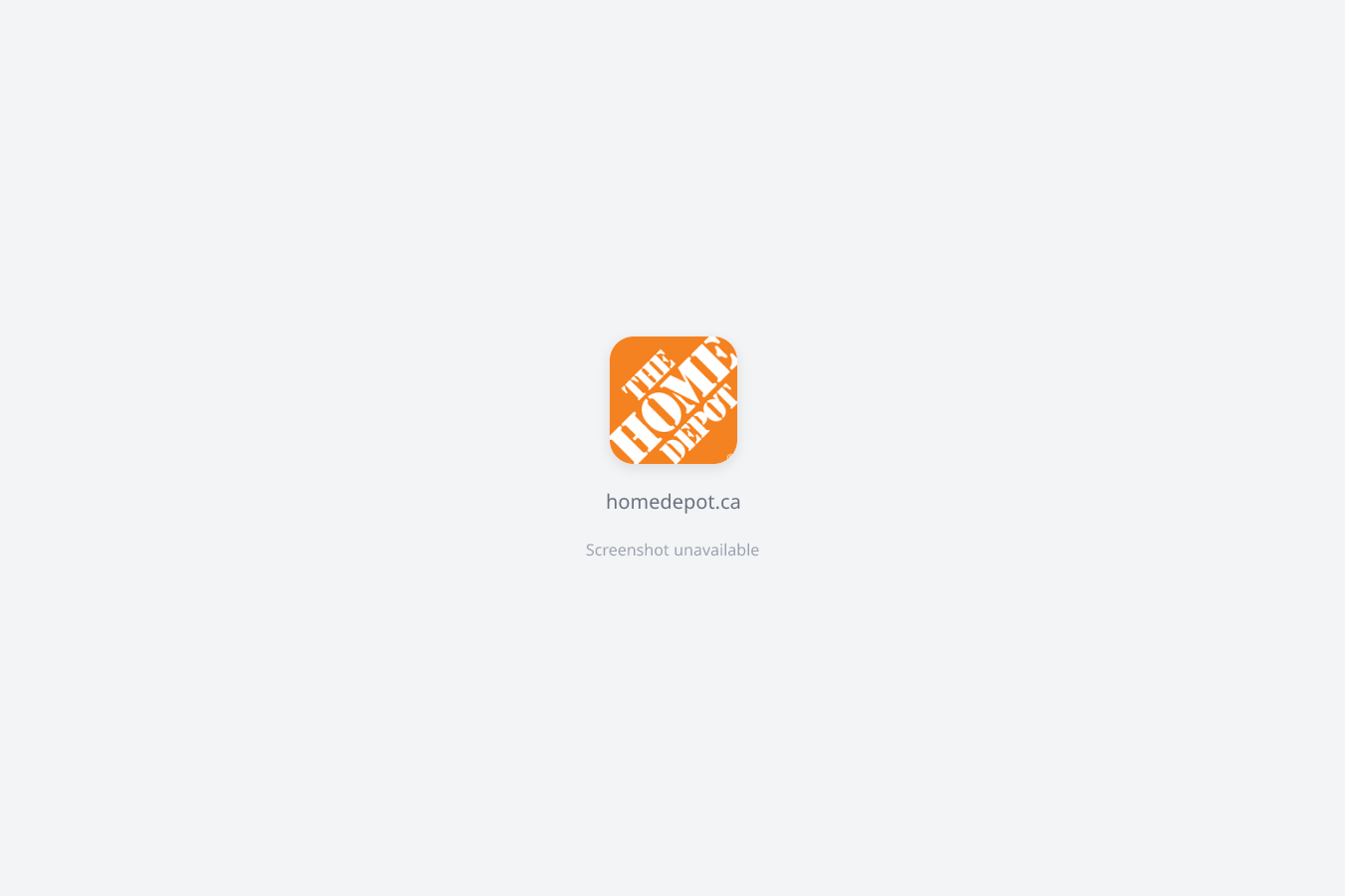 Homedepot website screenshot