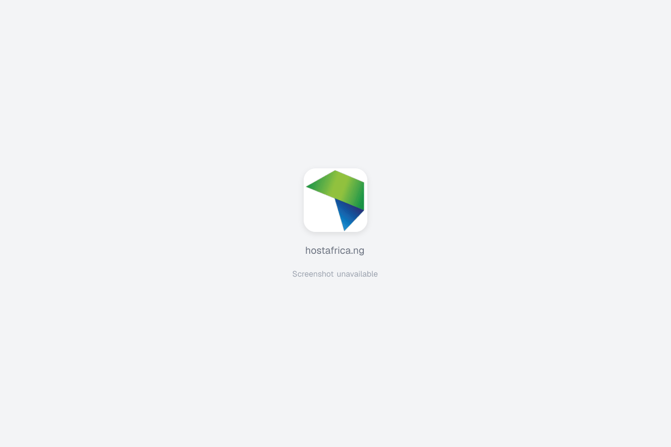 HOSTAFRICA website screenshot