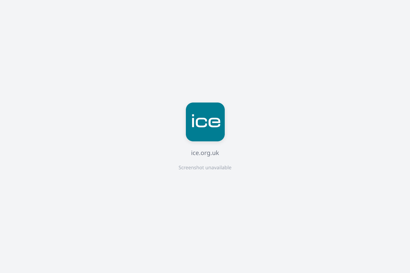 ICE website screenshot