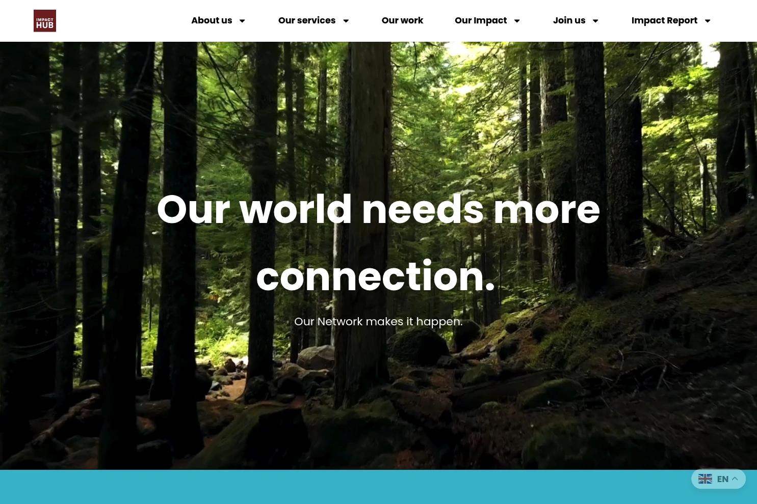 Impact Hub website screenshot