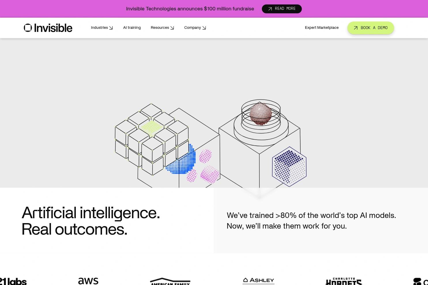 Invisible AI website screenshot