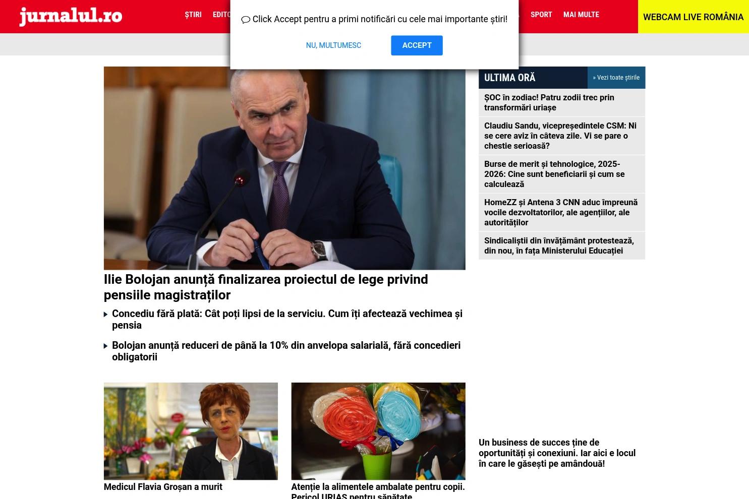 Jurnalul.ro website screenshot
