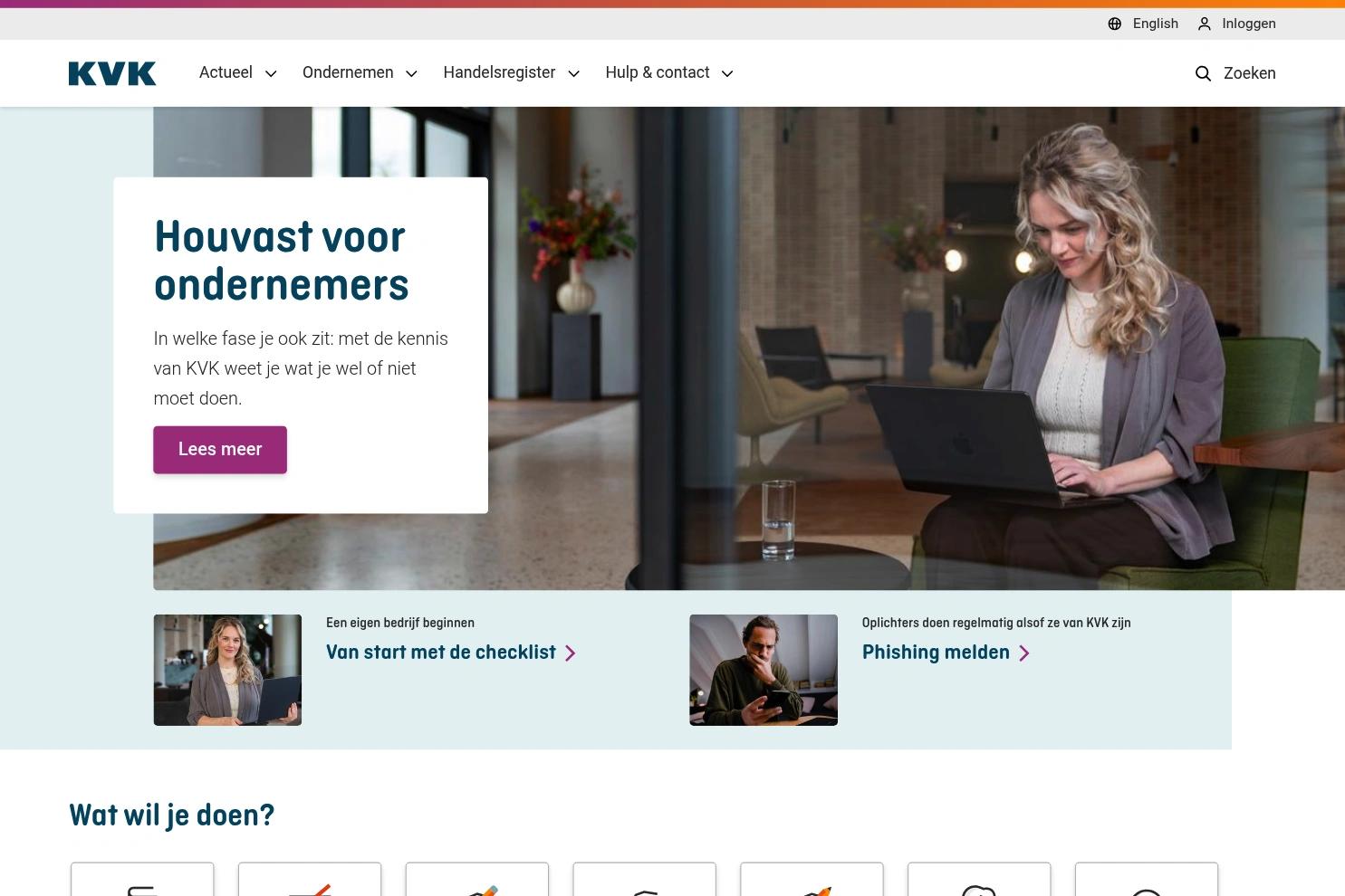 KVK website screenshot