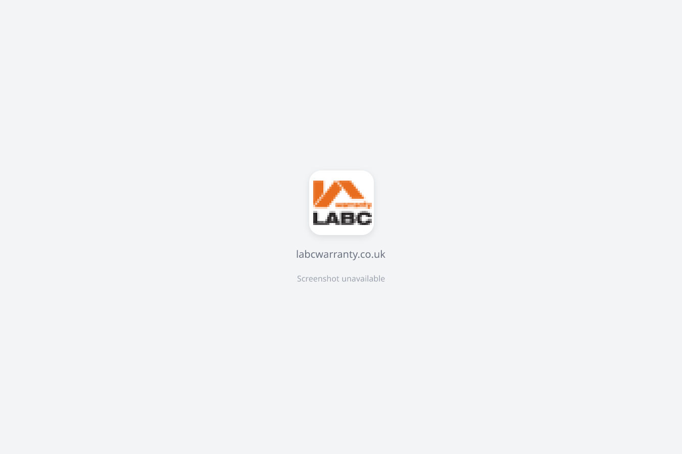 LABC Warranty website screenshot