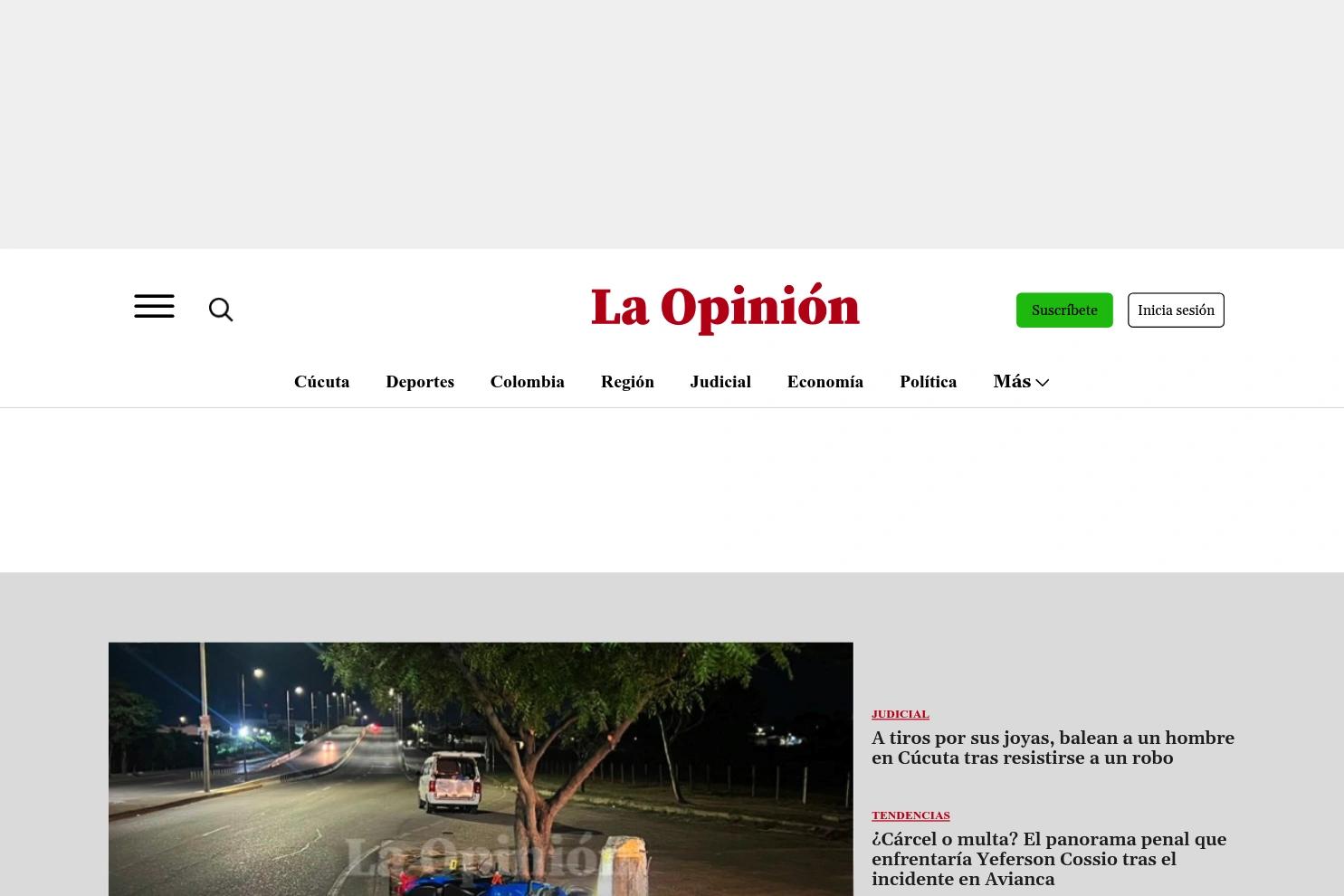 La Opinión website screenshot