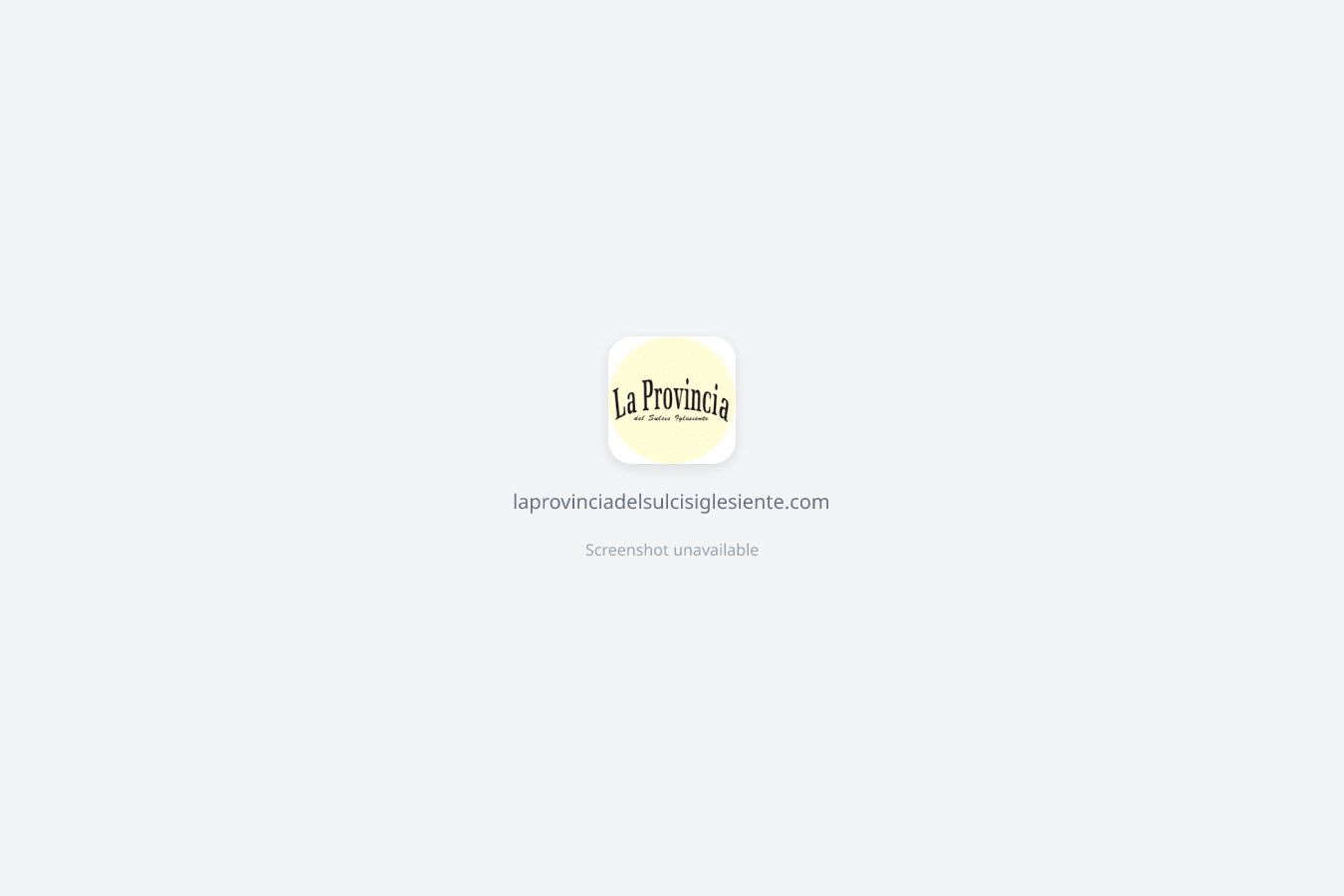 La Provincia del Sulcis Iglesiente website screenshot