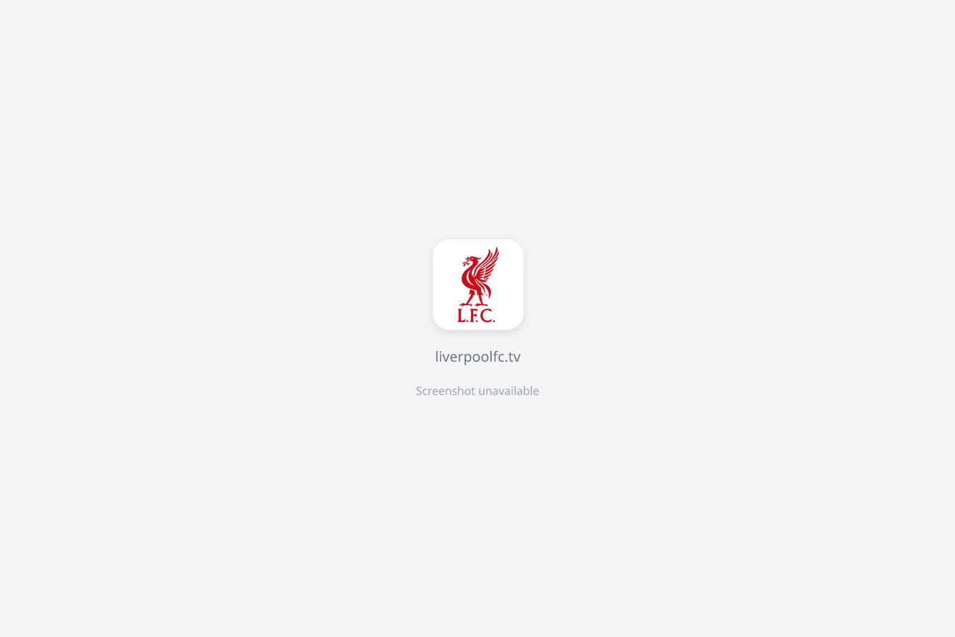 Liverpool FC Official Site website screenshot