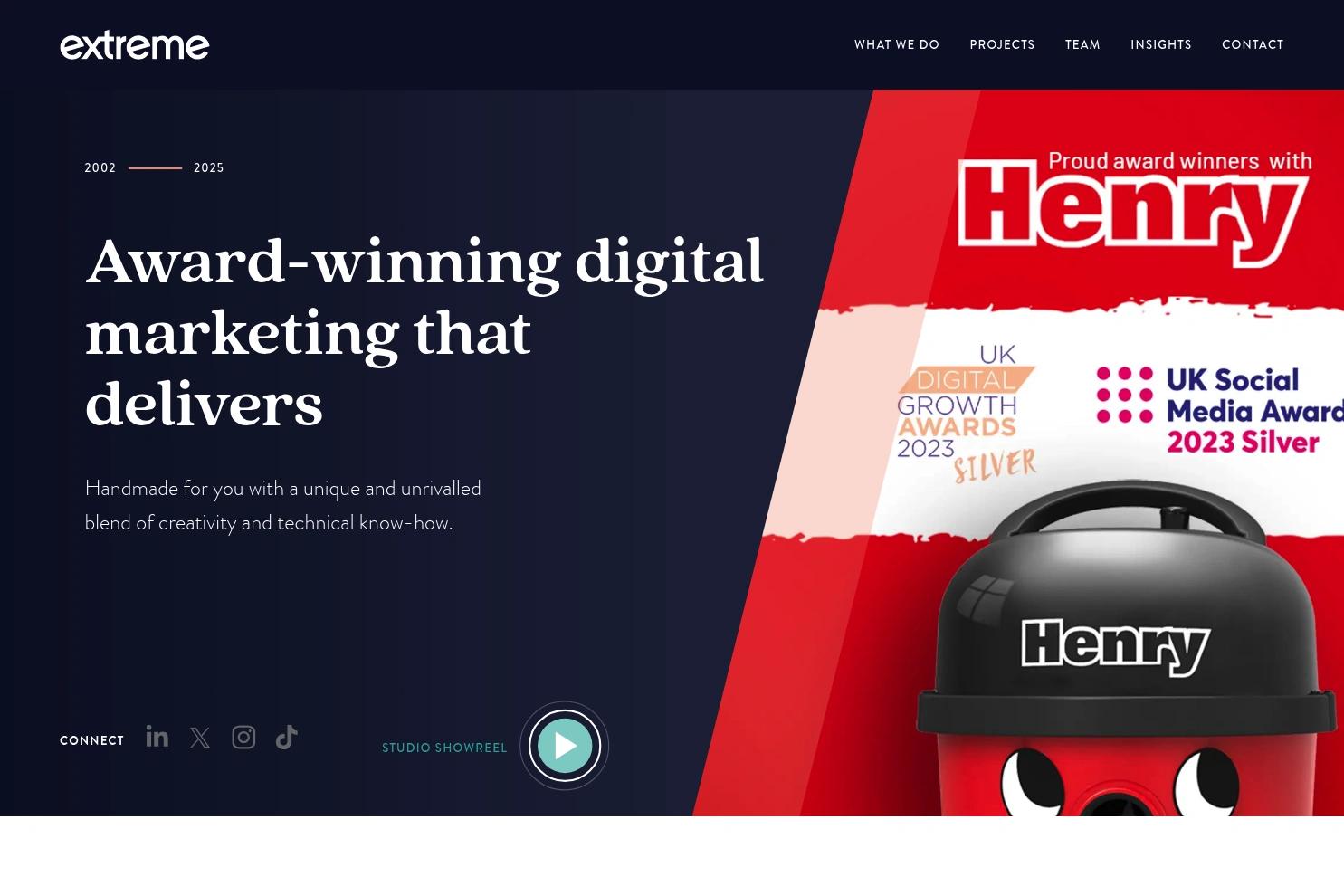 Extreme website screenshot