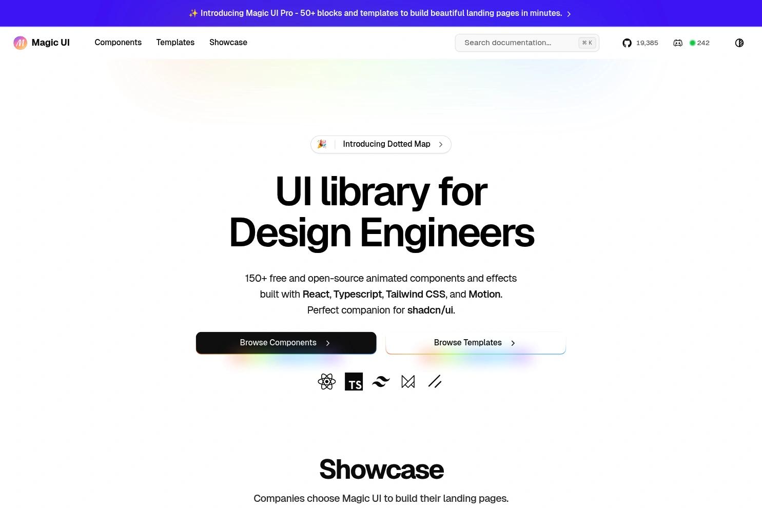 Magic UI website screenshot
