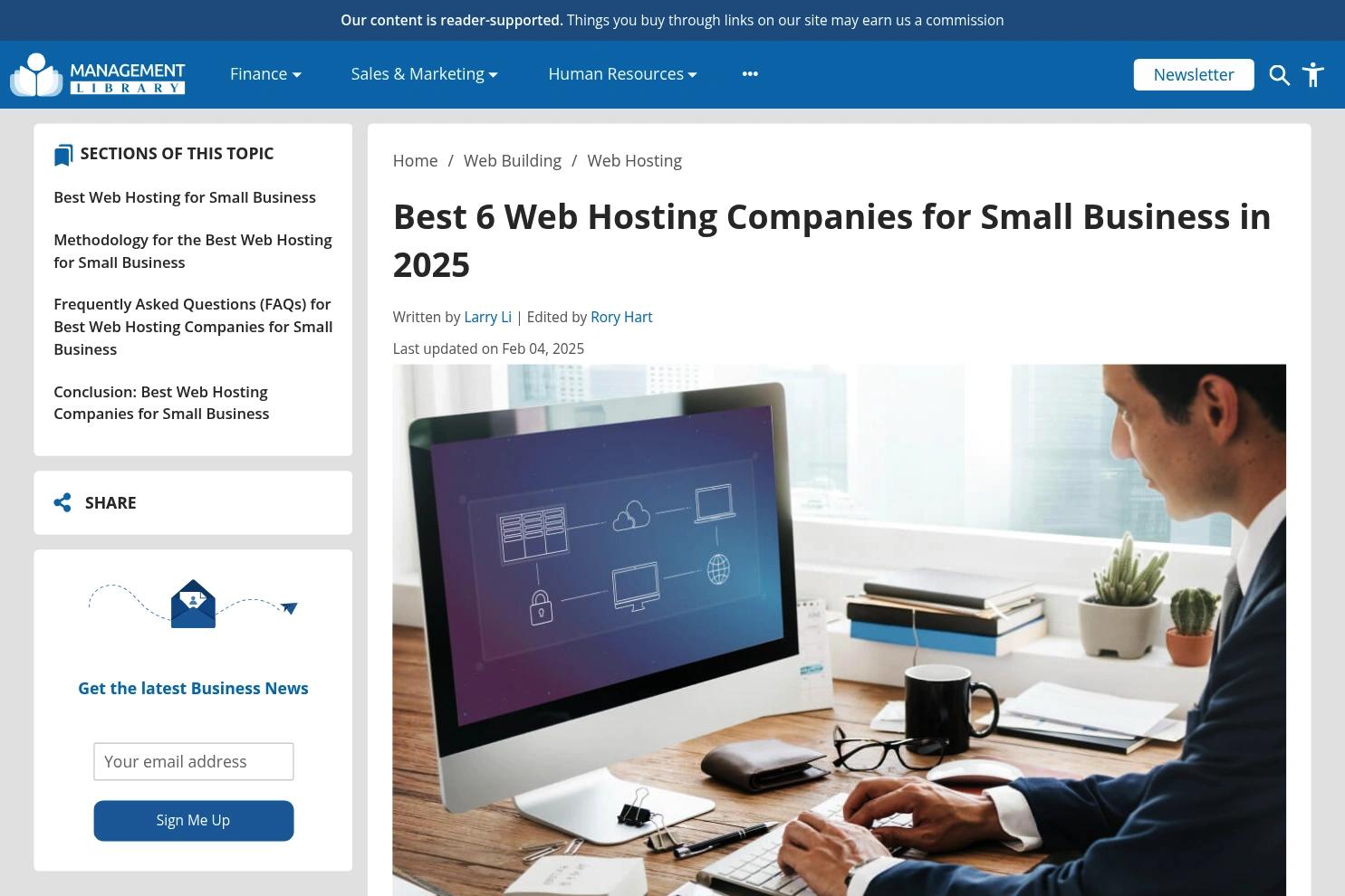 Management.org website screenshot