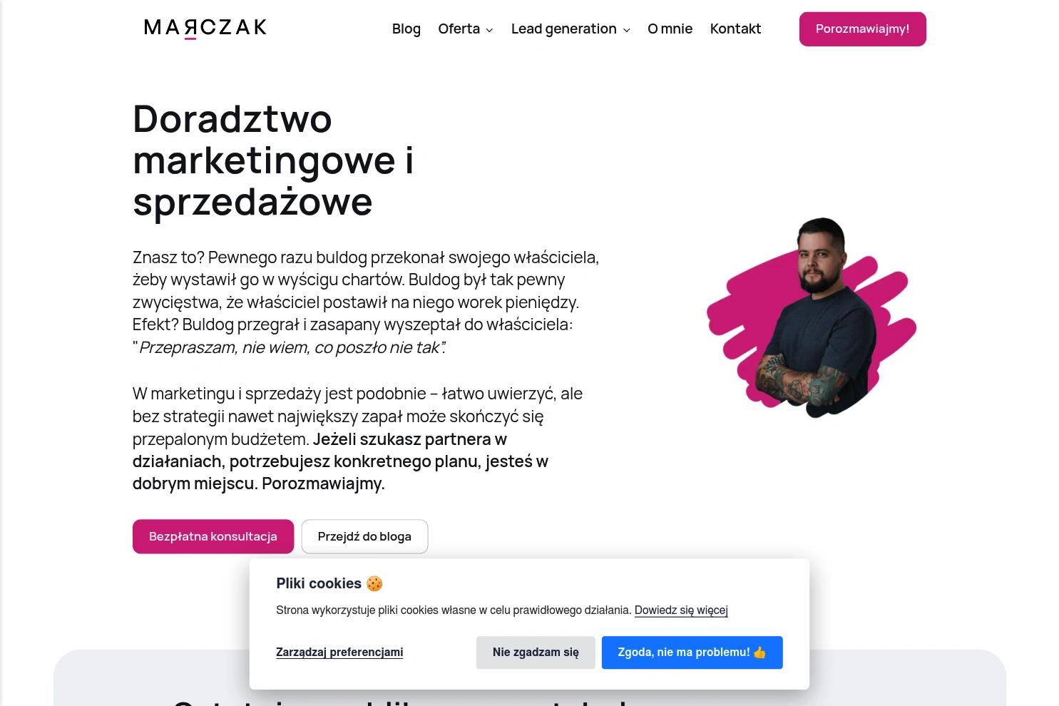 Robert Marczak B2B Consulting website screenshot