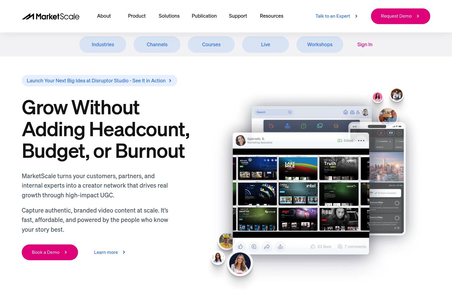 MarketScale website screenshot