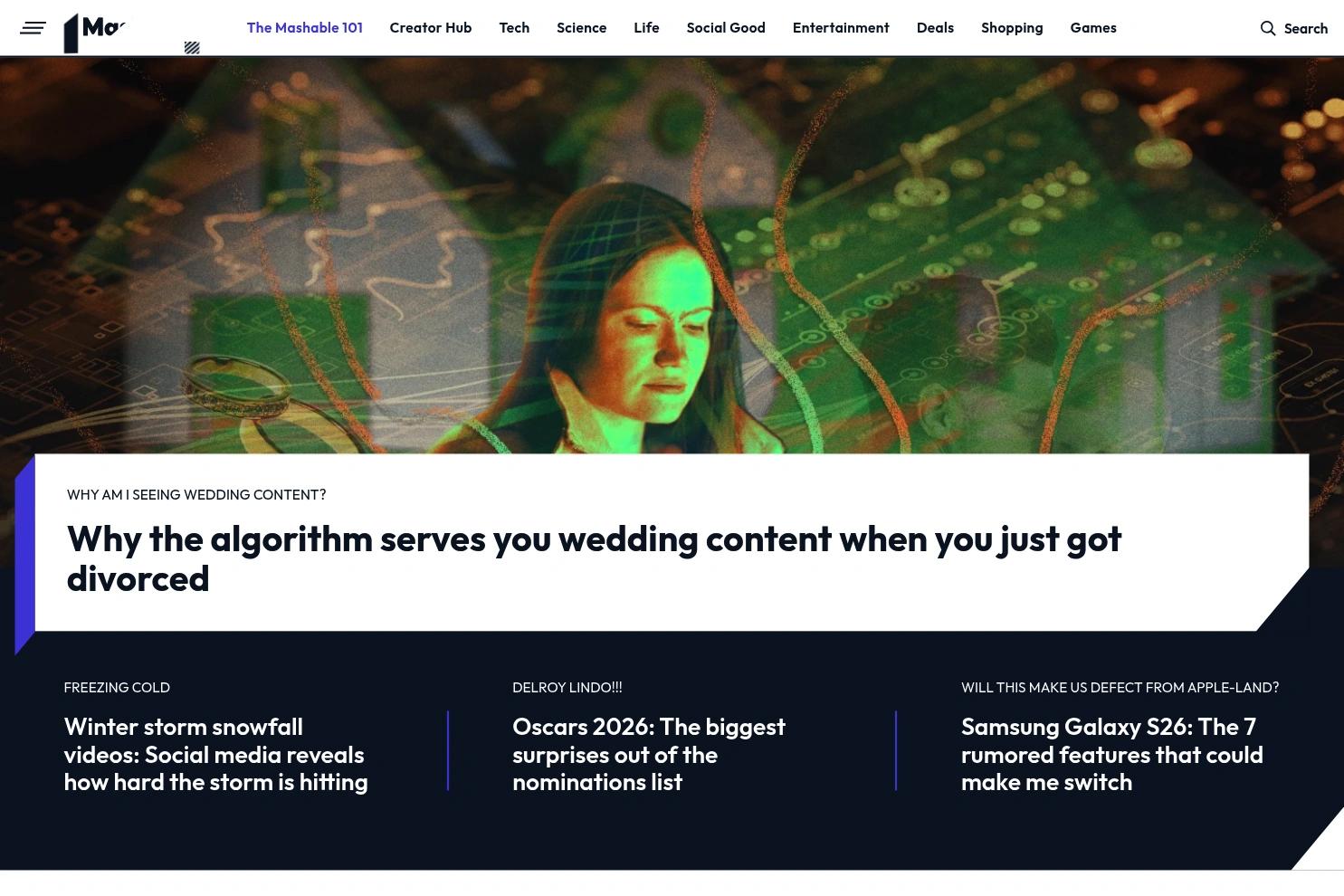 Mashable website screenshot