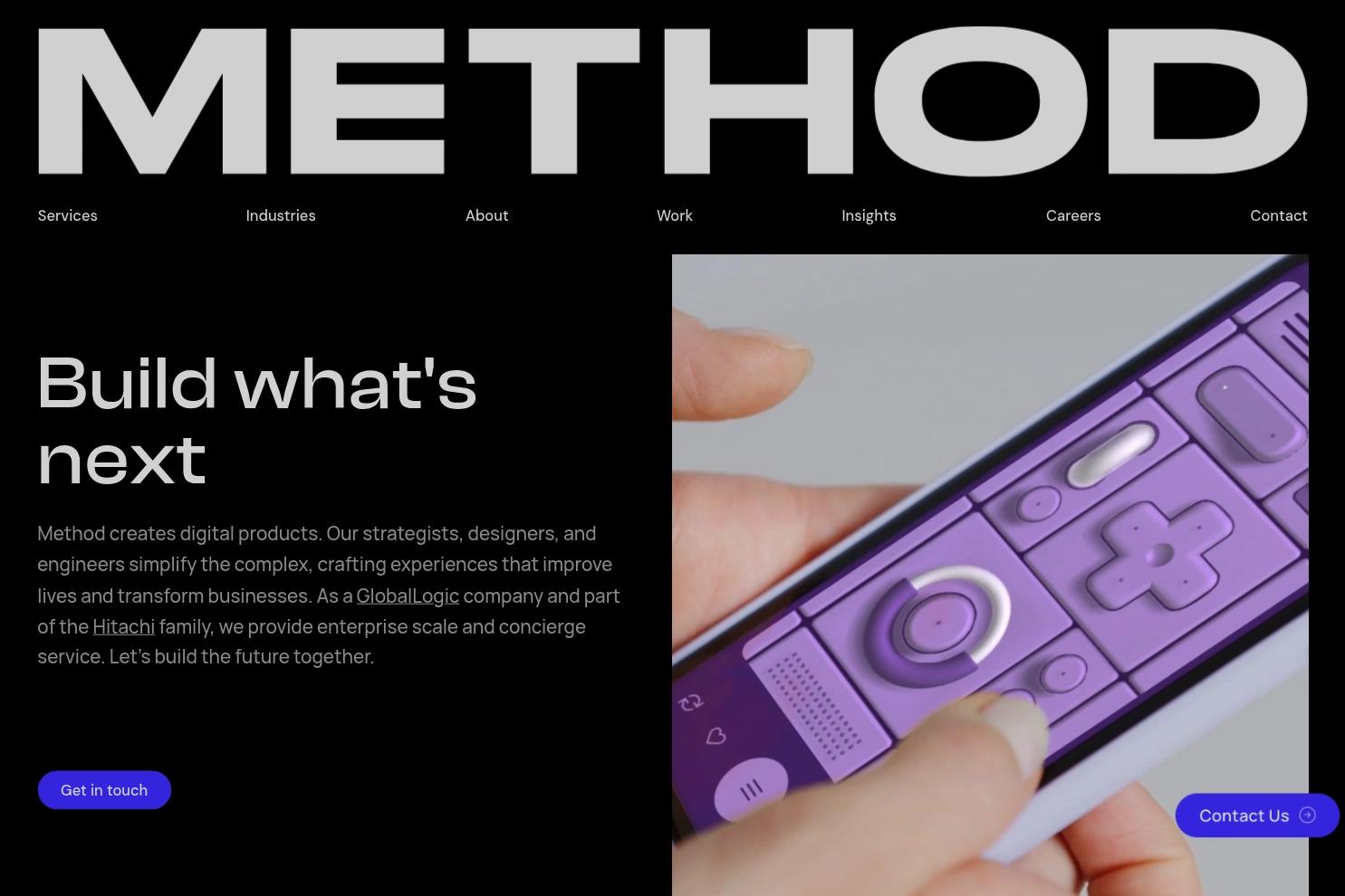 Method website screenshot