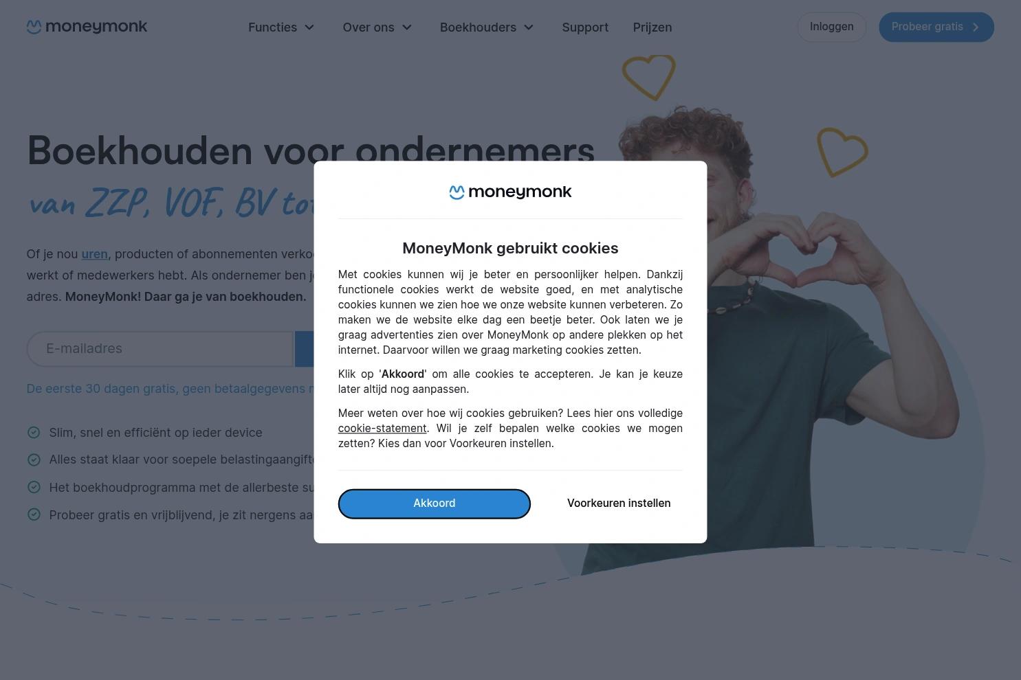 MoneyMonk website screenshot