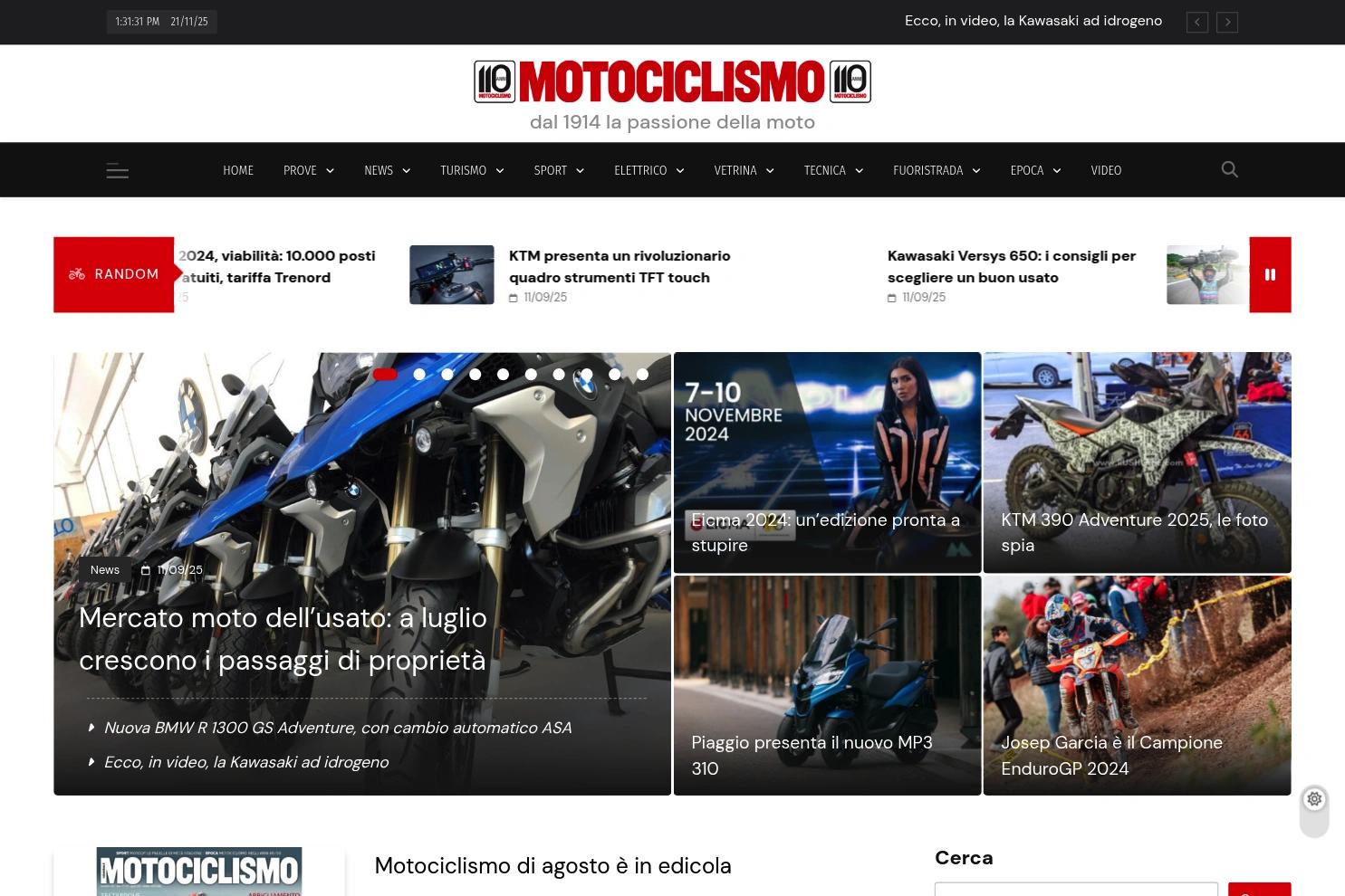 Motociclismo.it website screenshot