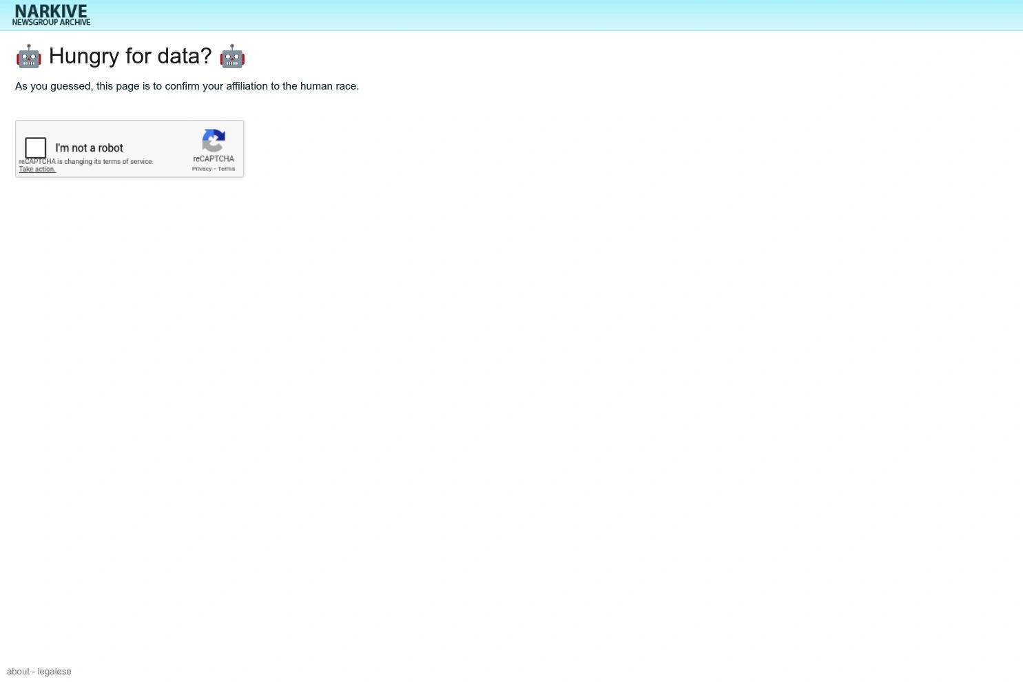 Narkive website screenshot